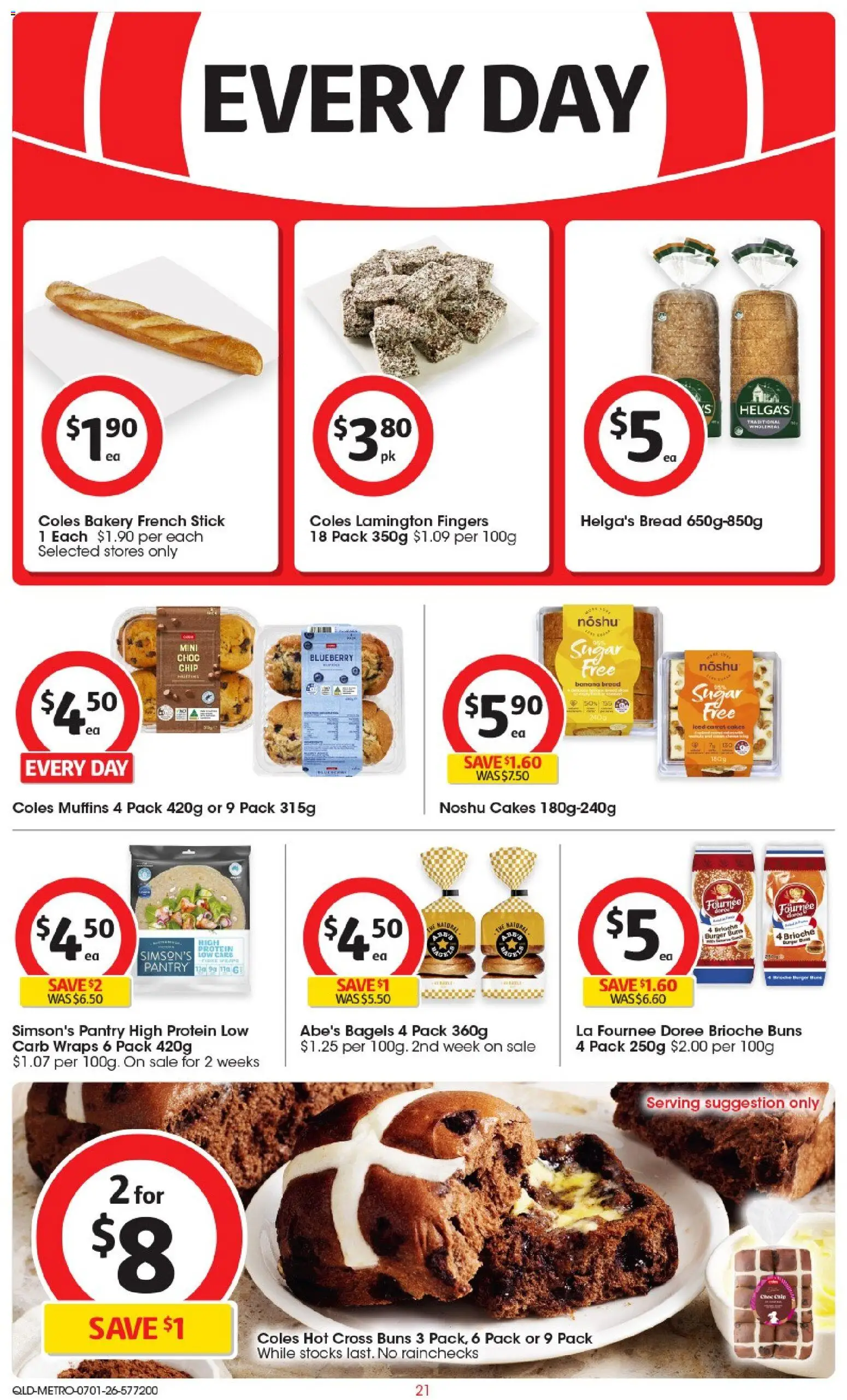 Coles catalogue - valid from 07.01.2026 | Page: 23 | Products: Bagels, Muffins, Sugar, Bakery