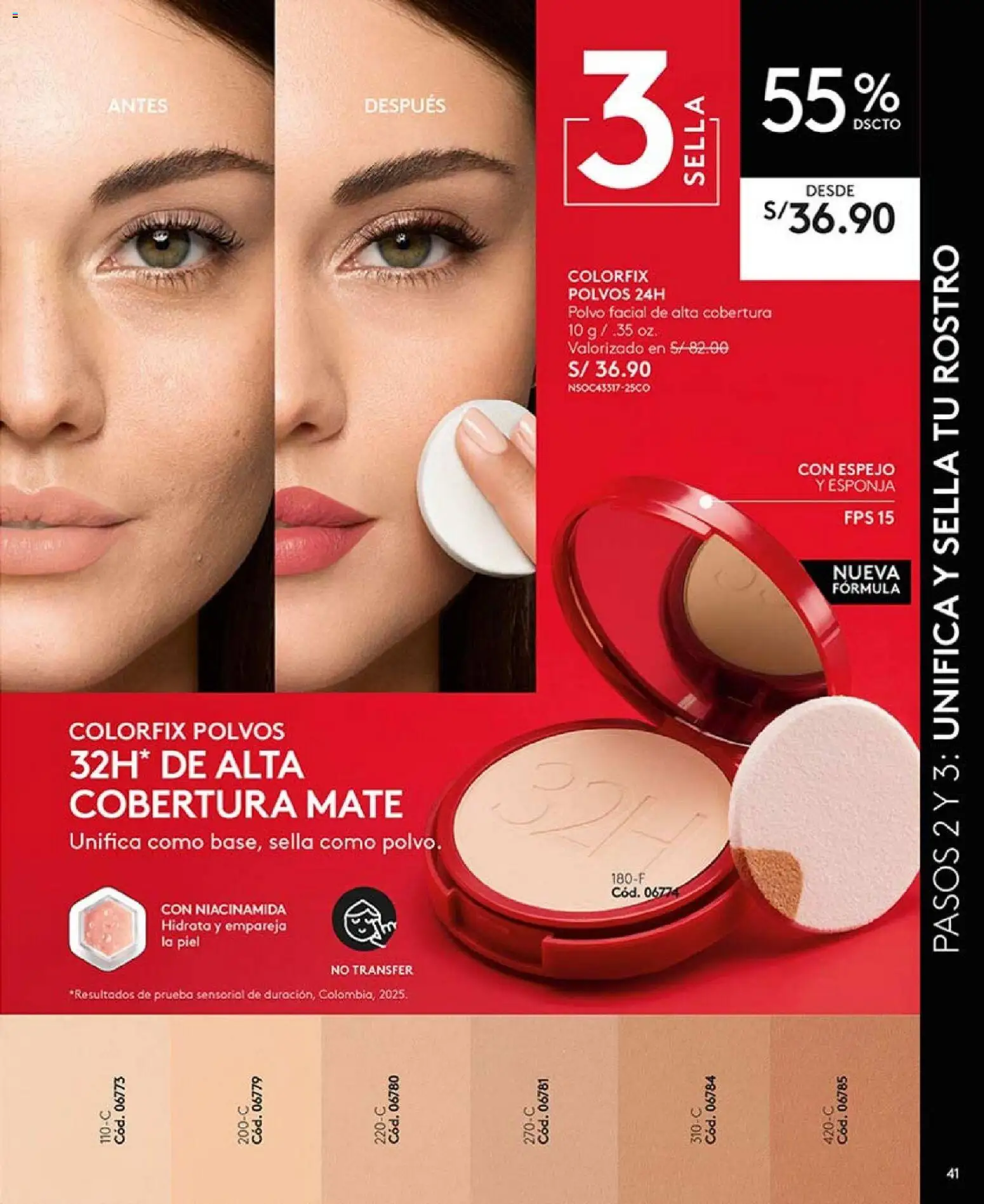 Catálogo Ésika válido desde 31.01.2026 | Página: 41 | Productos: Esponja, Espejo, Polvo