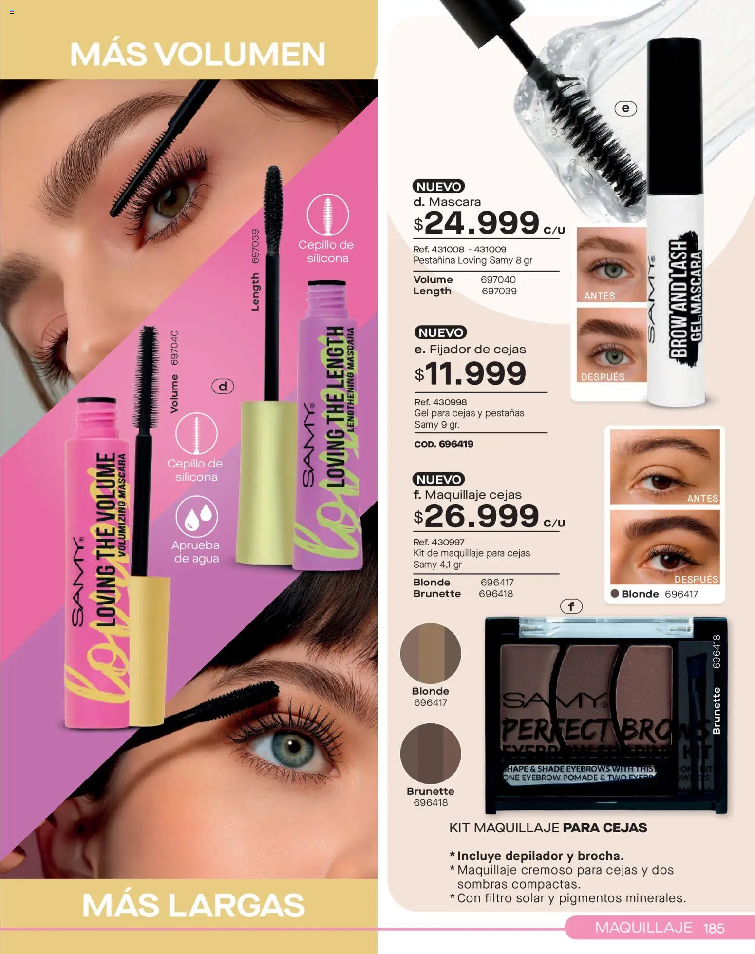 Pacifika revista - valida desde el 01.11.2025 | Página: 185 | Productos: Fijador, Depilador, Maquillaje, Cepillo