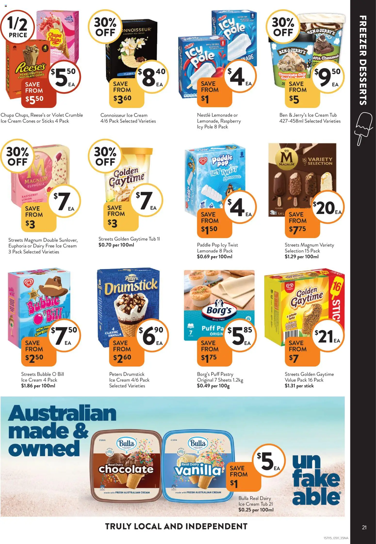 Foodworks catalogue - valid from 05.11.2025 | Page: 21 | Products: Dairy, Cream, Pastry, Lemon