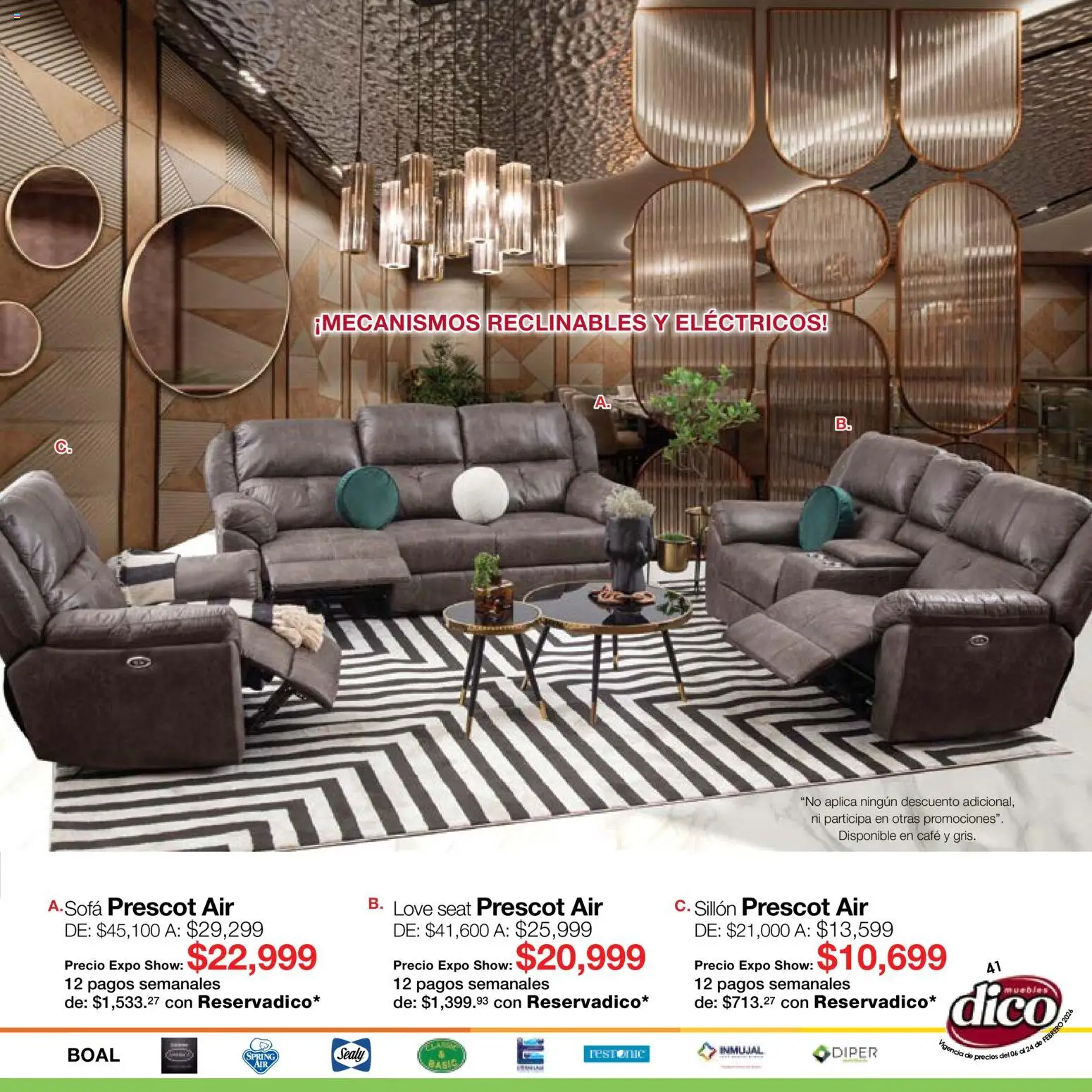 Nuevas ofertas de Muebles Dico válidas en toda la República Mexicana desde el 06.02.2026. ¡Encuentra las mejores ofertas en Muebles Dico catálogo Expo Show! | Página: 41