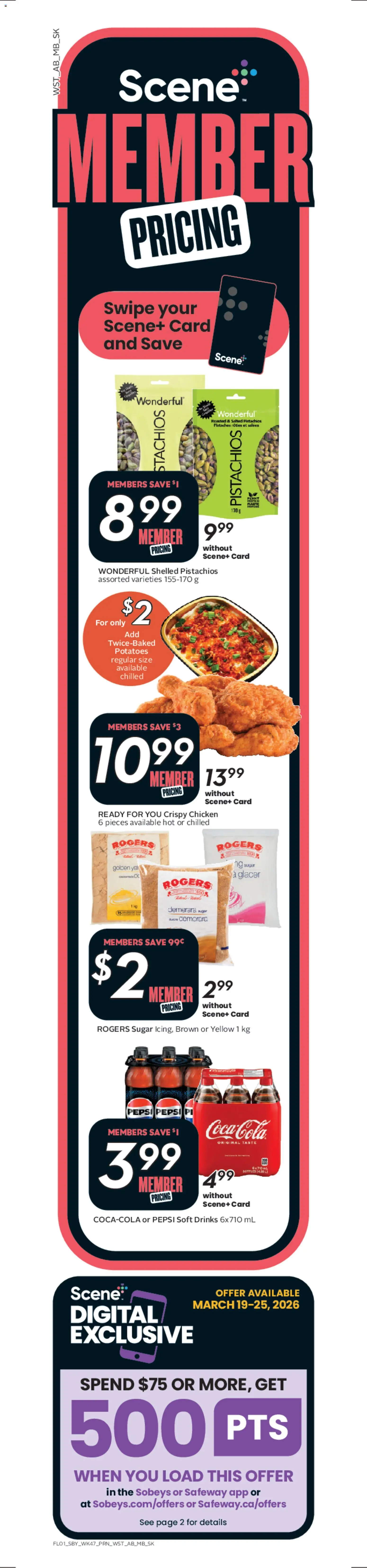 Safeway flyer valid from 19.03.2026 | Page: 2 | Products: Potatoes, Chicken