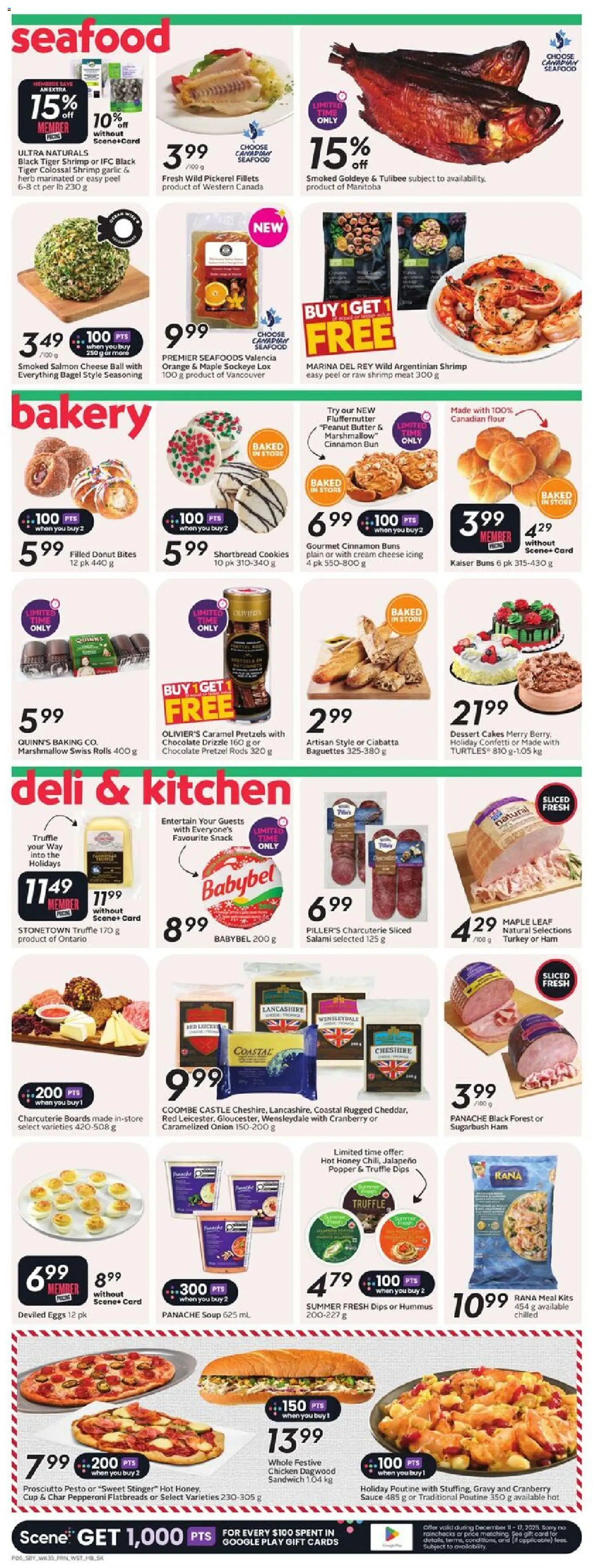 Safeway flyer valid from 11.12.2025 | Page: 9 | Products: Cream, Cookies, Eggs, Chocolate