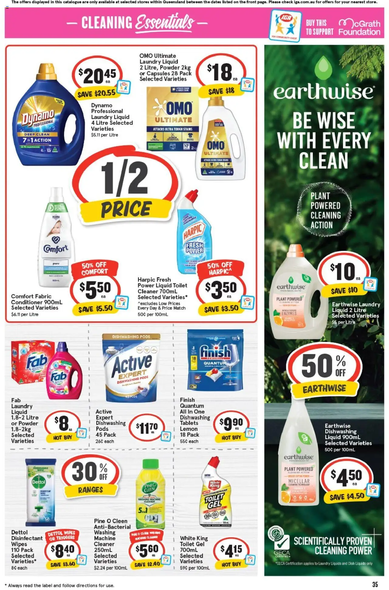 IGA catalogue - valid from 17.09.2025 | Page: 34 | Products: Toilet, Conditioner, Laundry, Tablets