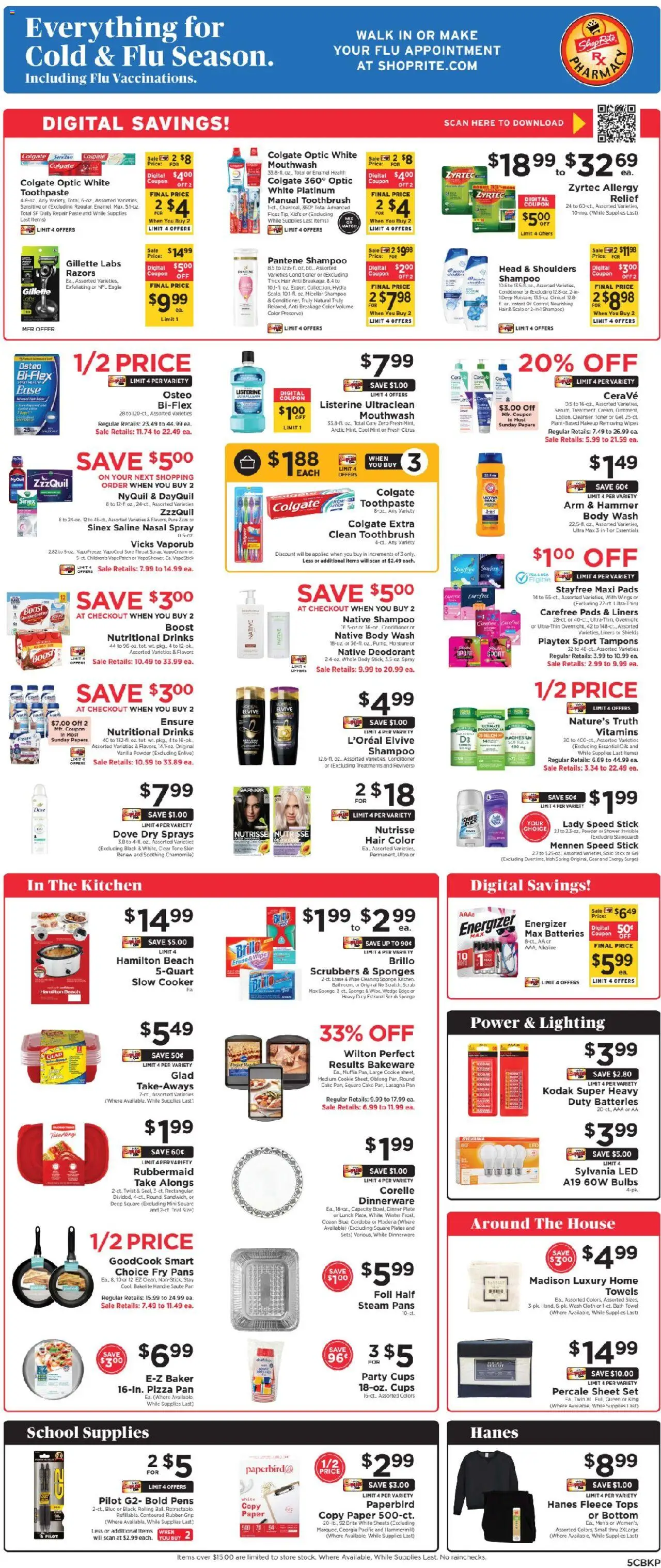 ShopRite Weekly Ad - NJ - valid from 07.09.2025 | Page: 6 | Products: Cooker, Bath, Hammer, Toothbrush