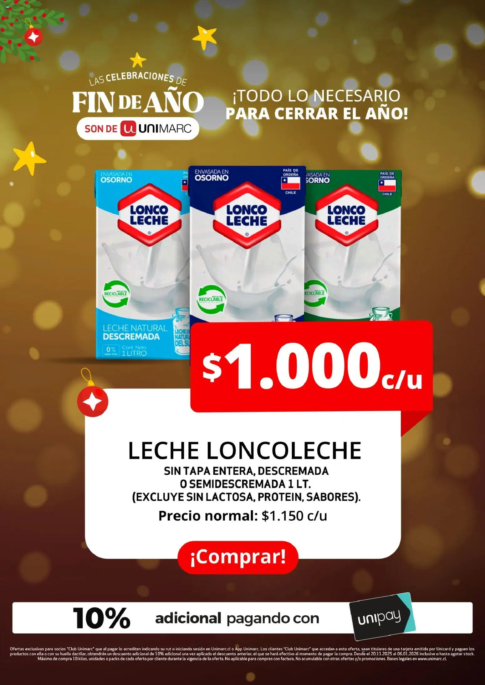 Unimarc Ofertas │ válido desde el 20.11.2025 | Página: 3 | Productos: Leche