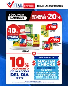 Vista previa Vital - Sólo por Martes válido desde el 05.08.2025