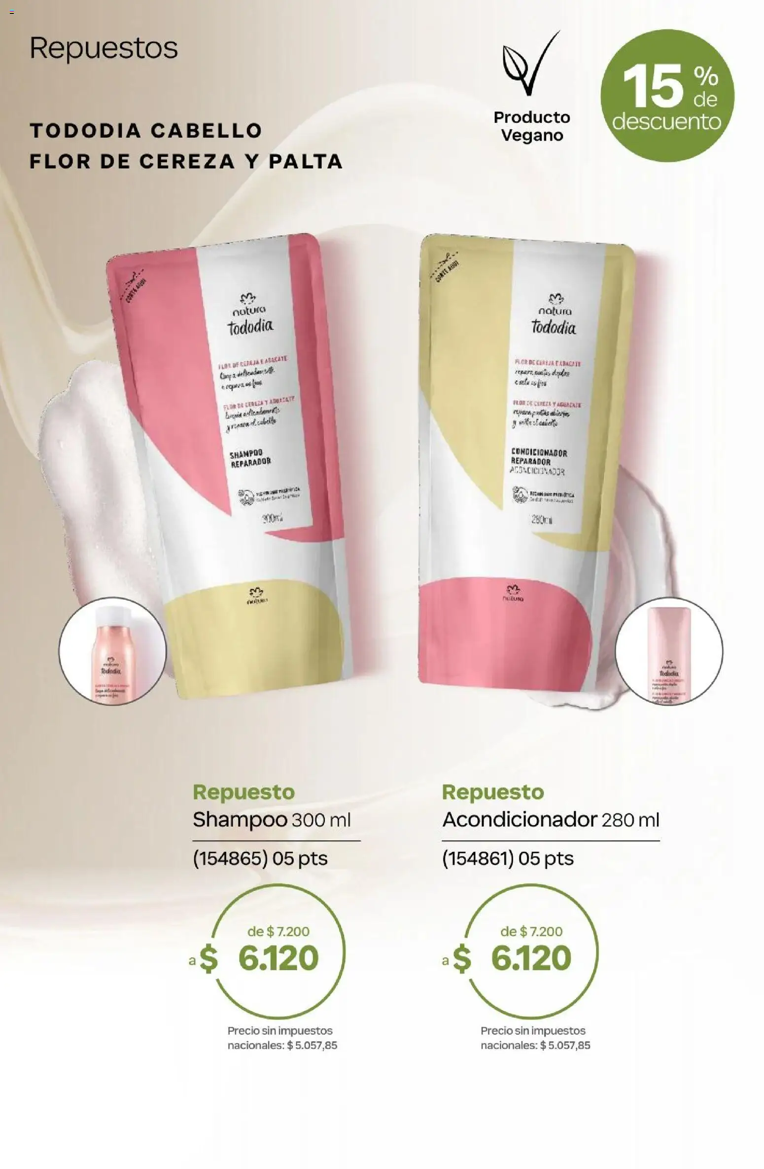 Natura Catálogo Ciclo 4/2026 │ válido desde el 01.04.2026 | Página: 317 | Productos: Shampoo, Acondicionador, Palta