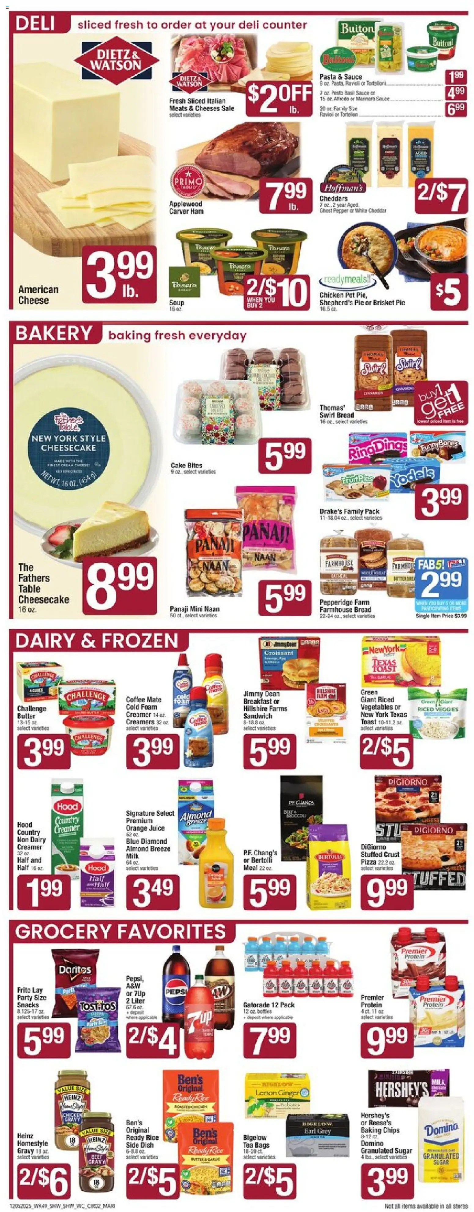 Shaw's Weekly Ad - RI - valid from 05.12.2025 | Page: 2 | Products: Pizza, Beef, Pepper, Garlic