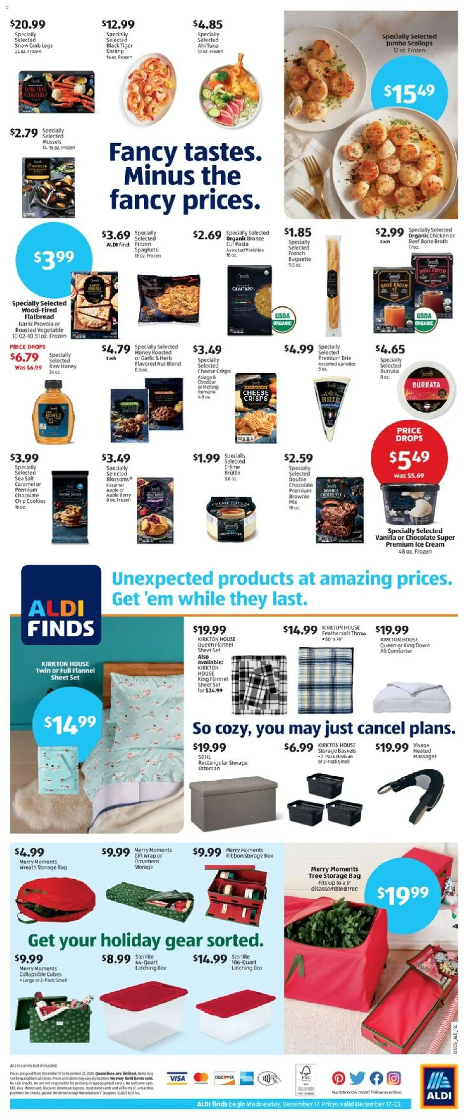 Aldi Weekly Ad - valid from 17.12.2025 | Page: 2 | Products: Cream, Cookies, Ottoman, Ice cream