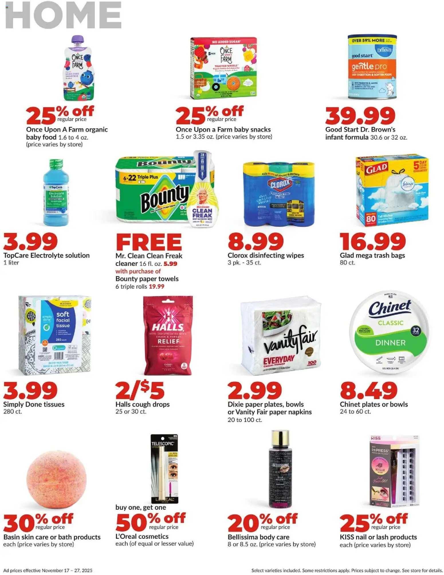 HyVee Weekly Ad - valid from 17.11.2025 | Page: 42 | Products: Press, Bath, Nail, Baby food