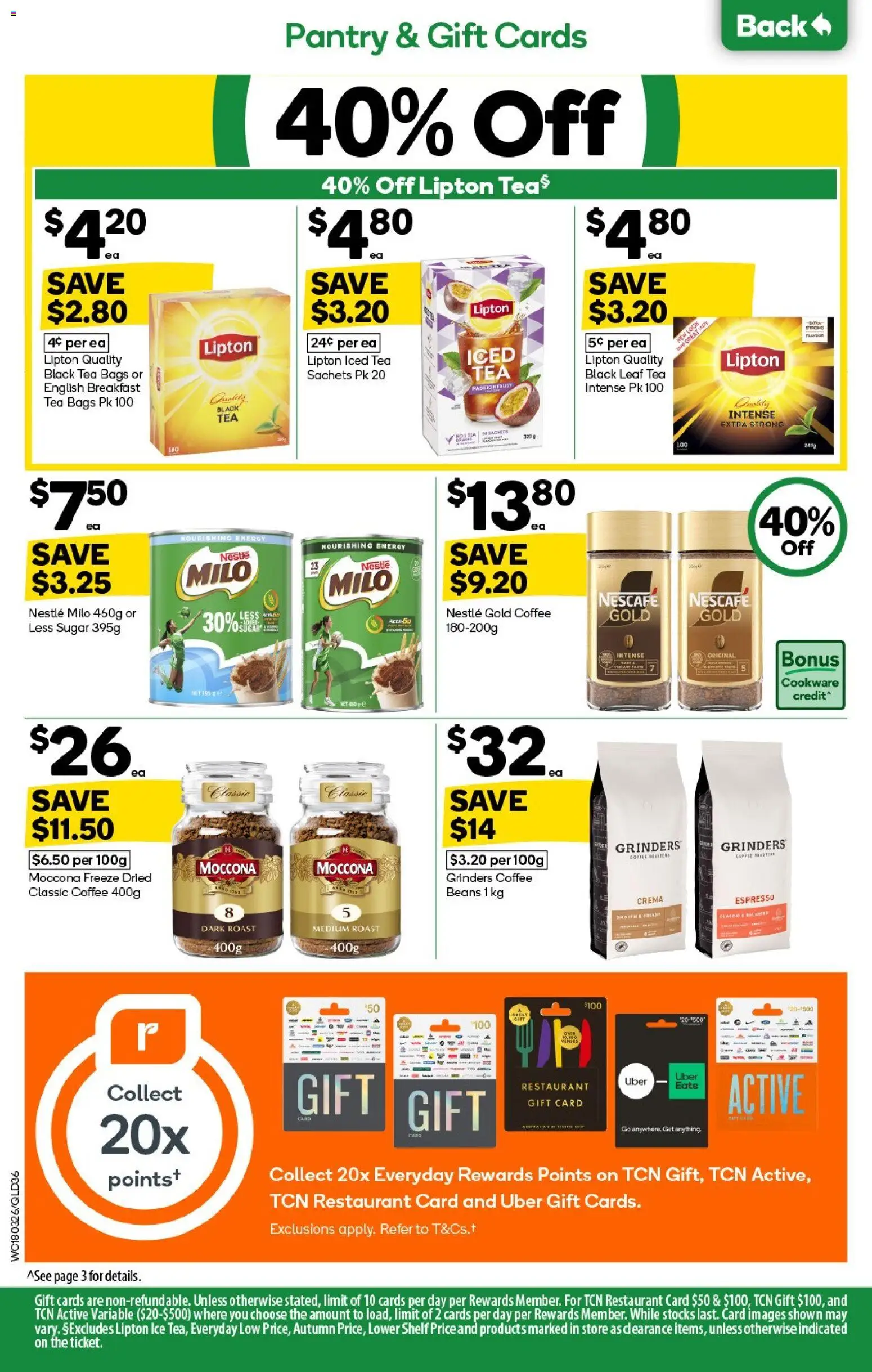 Woolworths catalogue - valid from 18.03.2026 | Page: 36 | Products: Coffee, Passionfruit, Moccona, Nescafe