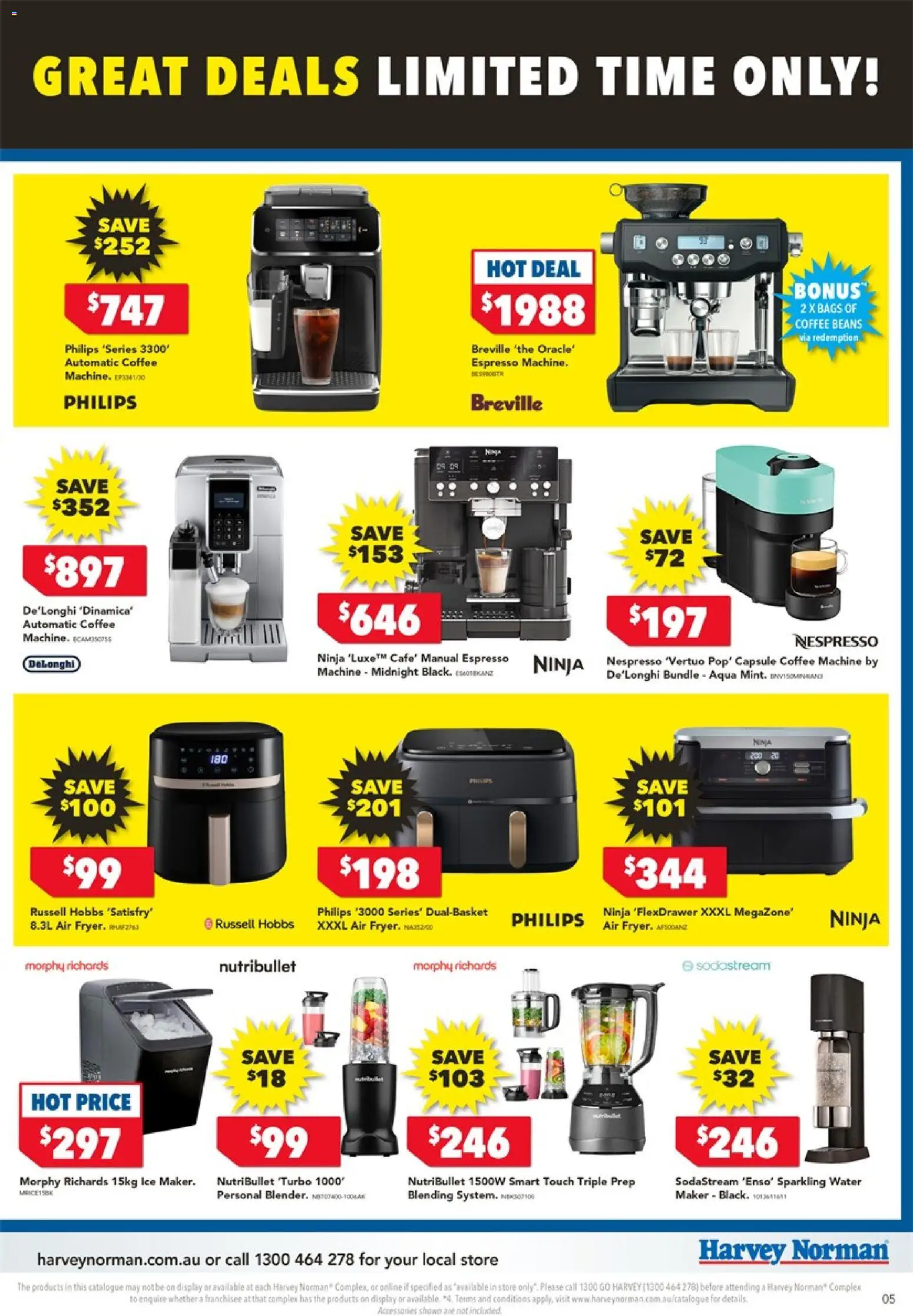 Harvey Norman catalogue - valid from 01.01.2026 | Page: 5 | Products: Coffee, Water