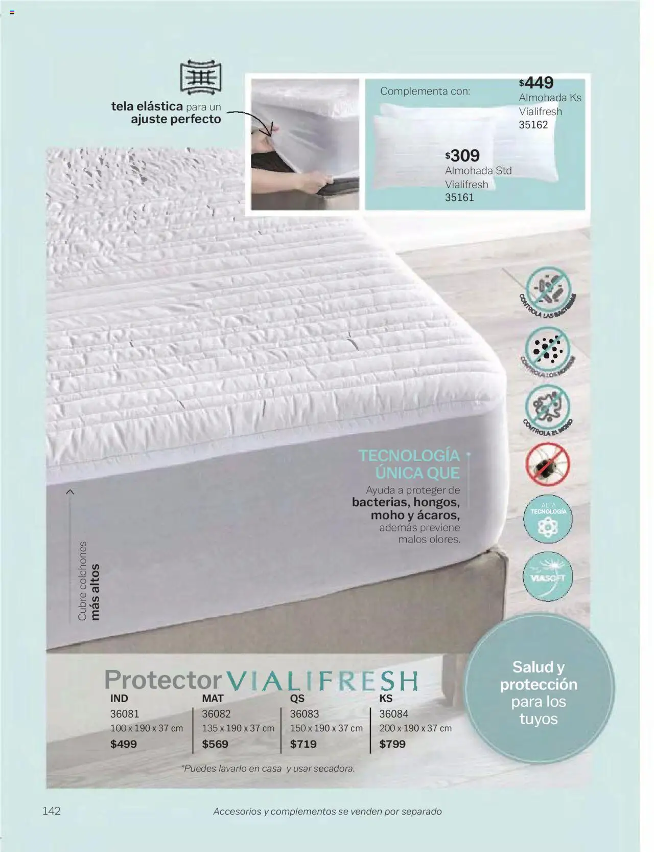 Nuevas ofertas de Vianney válidas en toda la República Mexicana desde el 24.01.2025. ¡Encuentra las mejores ofertas en Vianney catálogo Chavos! | Página: 144 | Productos: Almohada