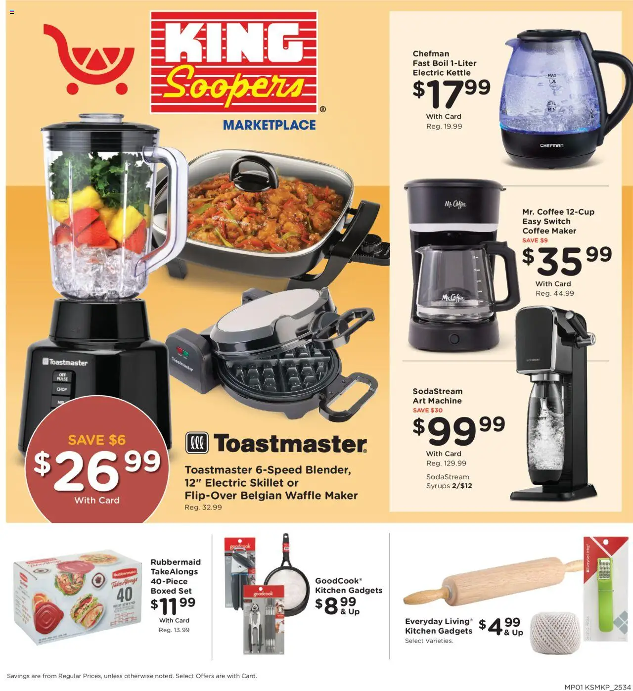 King Soopers Home & Apparel - valid from 24.09.2025 | Page: 1 | Products: Press, Coffee, Waffle Maker, Switch