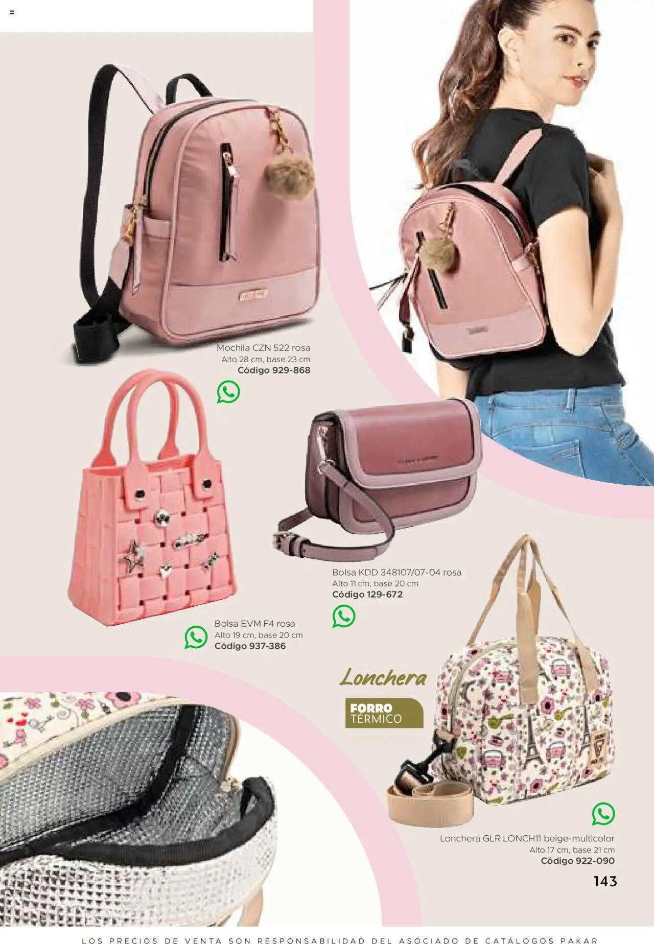 Nuevas ofertas de SC Pakar válidas en toda la República Mexicana desde el 24.07.2025. ¡Encuentra las mejores ofertas en SC Pakar Catálogo Ropa y Accesorios! | Página: 143 | Productos: Bolsa, Mochila