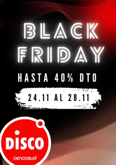 Vista previa Disco - Black Friday válido desde el 24.11.2025