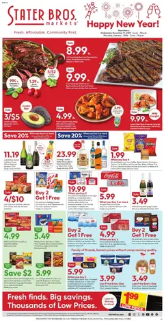 Preview of Stater Bros weekly ads valid from 31.12.2025