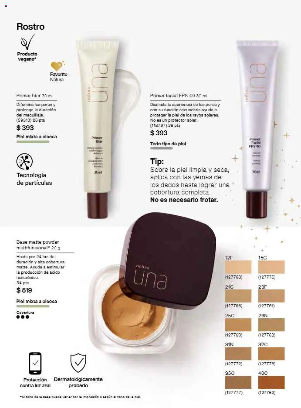 Nuevas ofertas de Natura válidas en toda la República Mexicana desde el 22.11.2025. ¡Encuentra las mejores ofertas en Natura campaña 17 2025! | Página: 81 | Productos: Maquillaje, Sobre, Protector solar