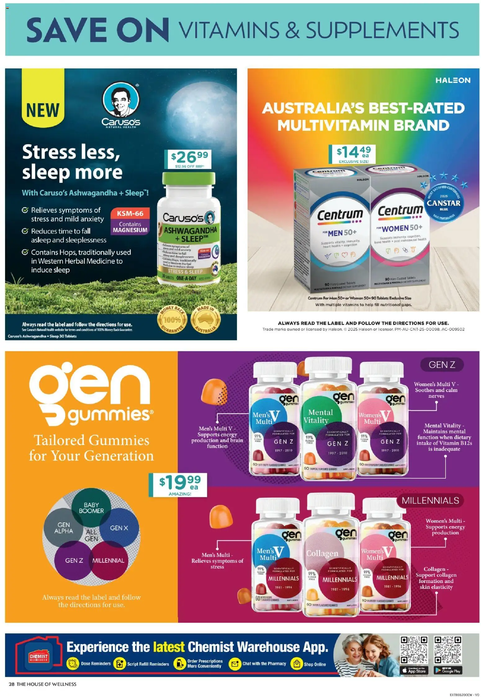 Chemist Warehouse catalogue - valid from 15.12.2025 | Page: 28 | Products: Sugar, Collagen, Multivitamin, Vitamin