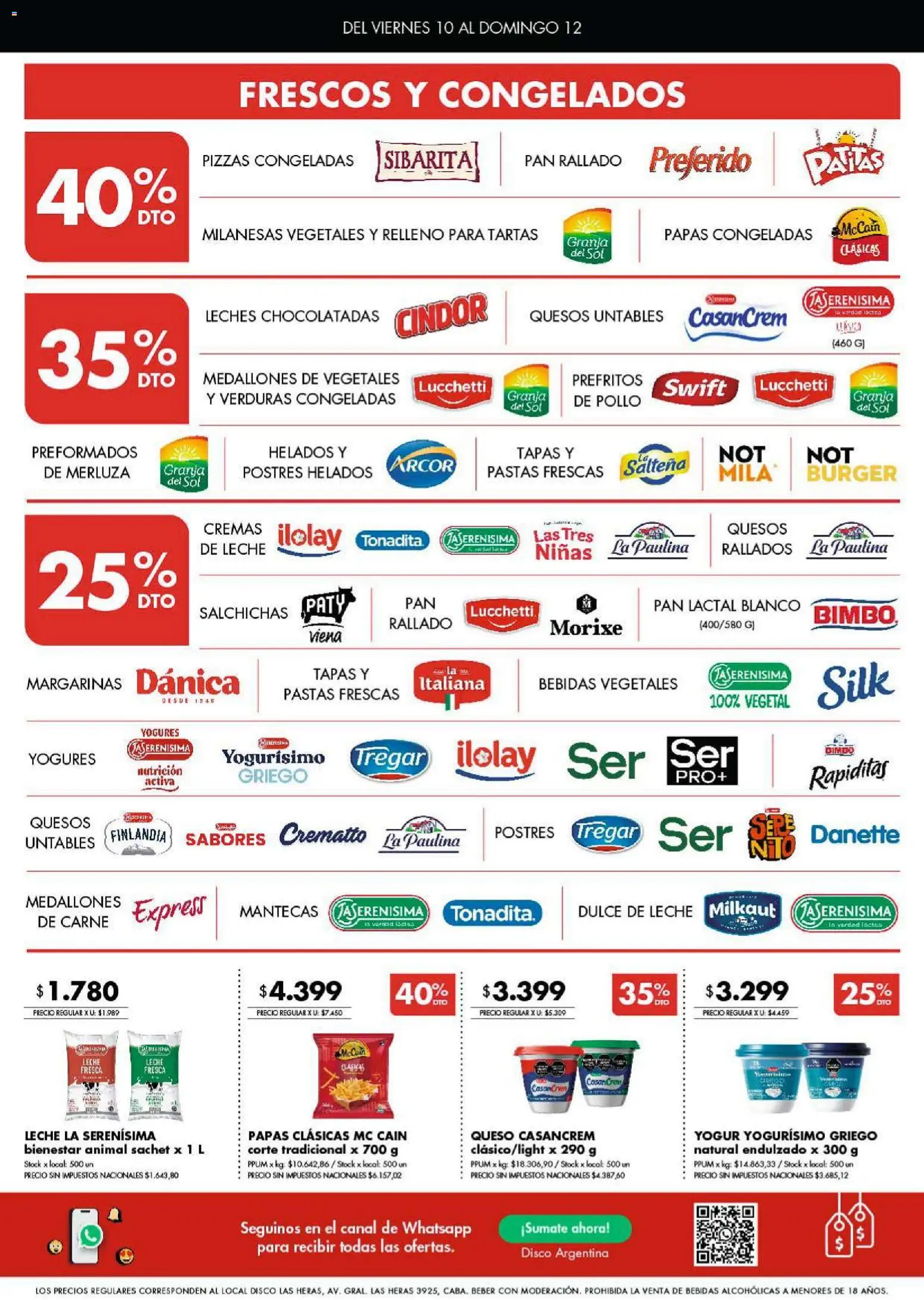 Disco ofertas │ válido desde el 10.04.2026 | Página: 4 | Productos: Disco, Leche, Pan, Pan rallado