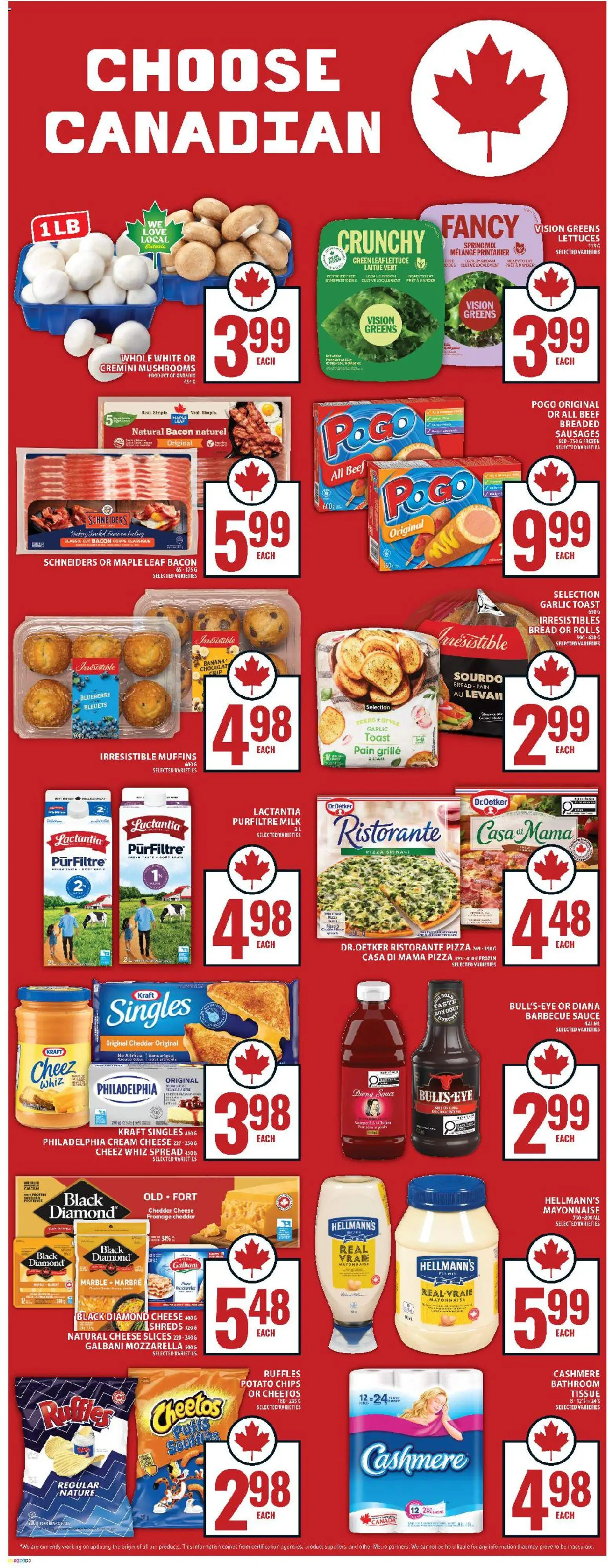 Food Basics flyer valid from 16.04.2026 | Page: 5 | Products: Chips, Cream, Cheese, Pizza