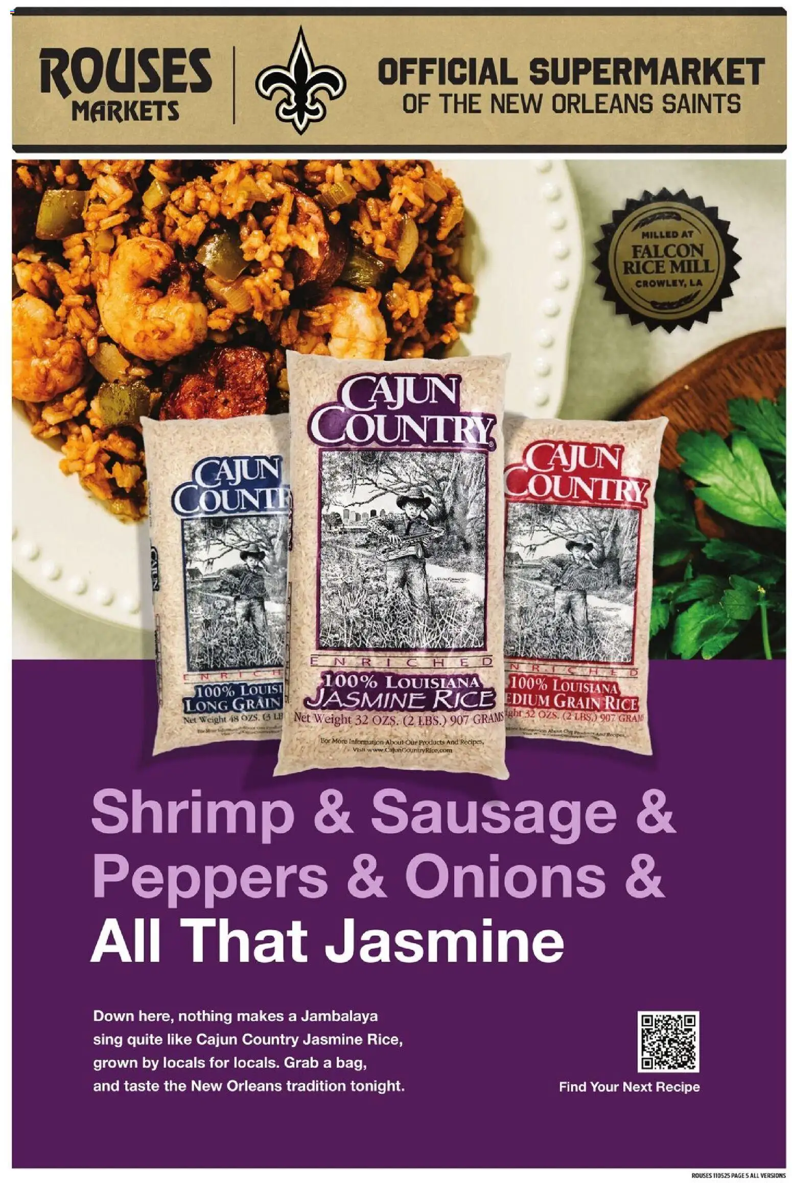 Rouses Weekly Ad - MS - valid from 05.11.2025 | Page: 9 | Products: Peppers, Rice, Sausage, Weight