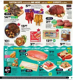 Preview of Thrifty Foods weekly flyer / circulaire from shop Thrifty Foods valid from 23.10.2025 | Page: 4 | Products: Fish, Beef, Turkey, Chicken