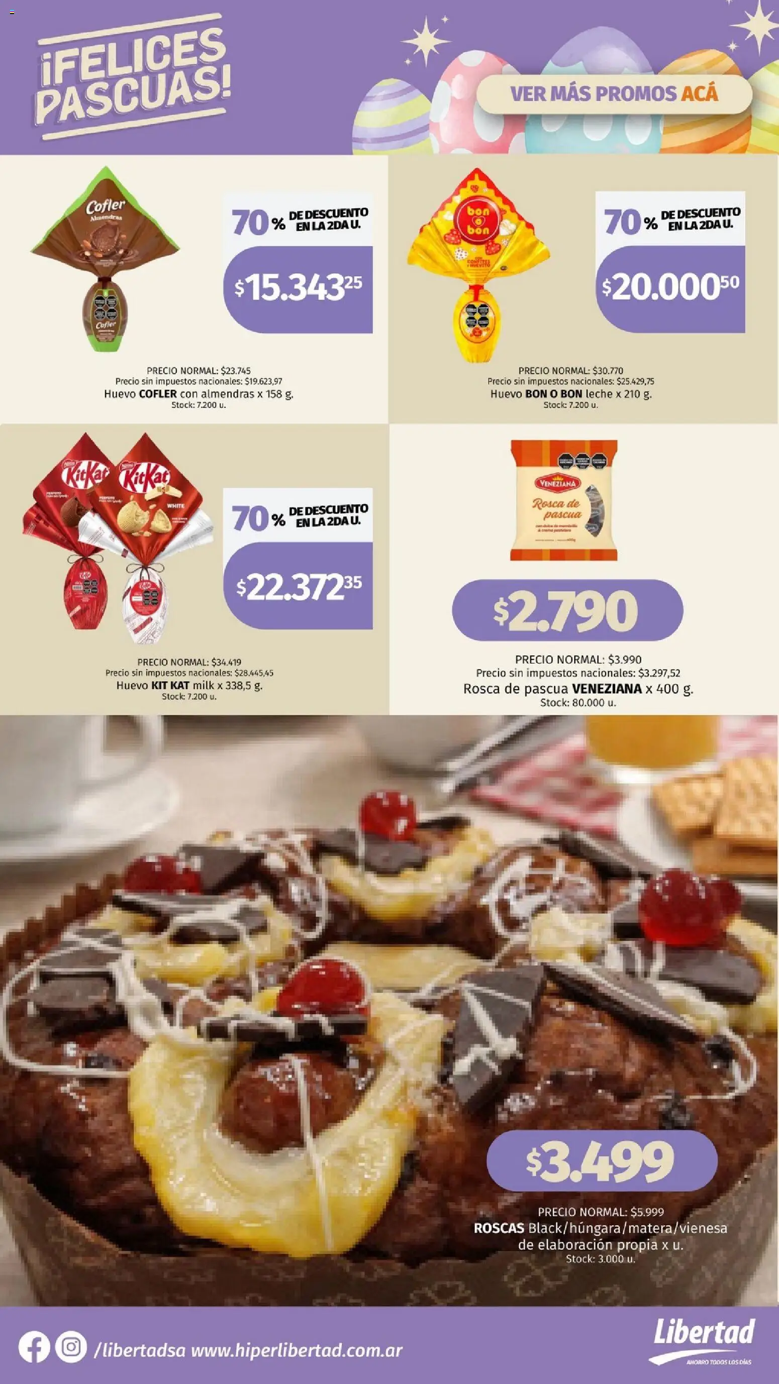 Hipermercado Libertad - Pascuas  │ válido desde el 26.03.2026 | Página: 6 | Productos: Almendras, Huevo, Leche