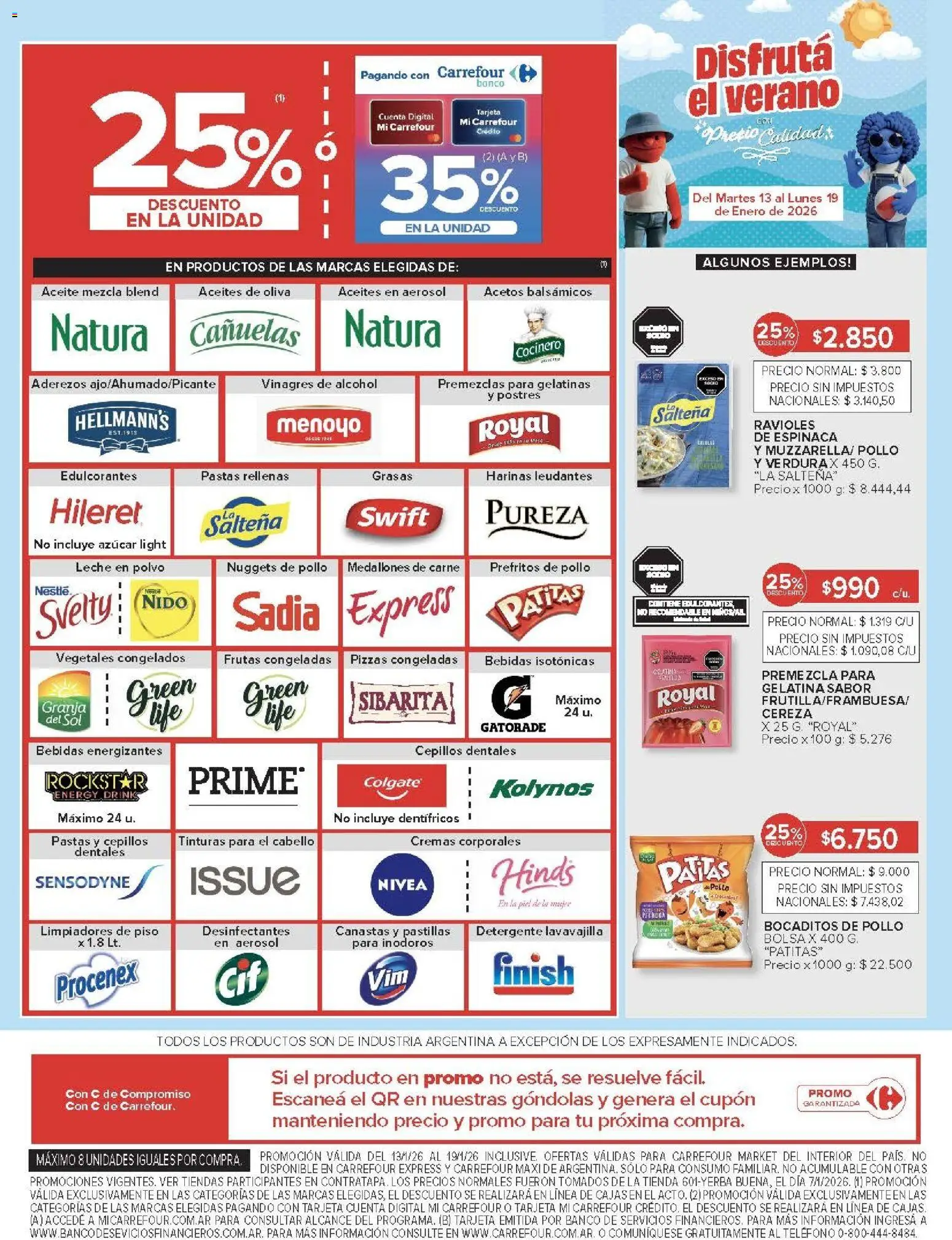 Carrefour Market catálogo │ válido desde el 13.01.2026 | Página: 11 | Productos: Azucar, Aceite, Polvo, Ravioles