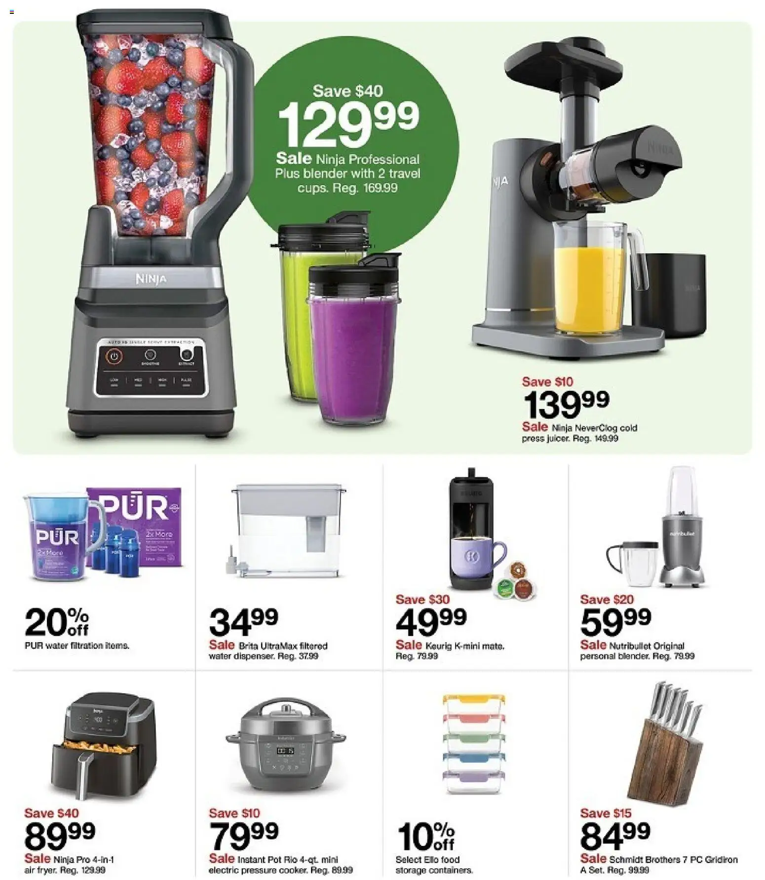 Target Weekly Ad - valid from 04.01.2026 | Page: 14 | Products: Press, Blender, Water, Pc