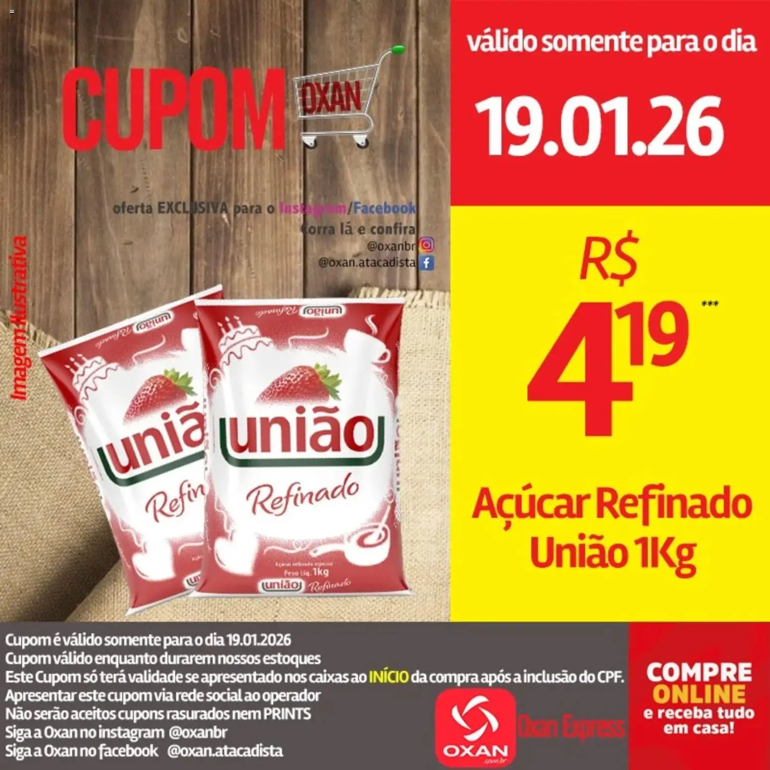 Oxan Atacadista Folheto - válido de 19.01.2026 | Página: 9 | Produtos: Açúcar