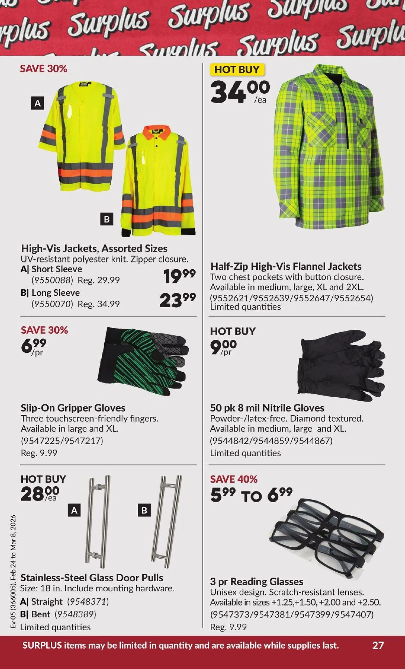 Princess Auto flyer valid from 24.02.2026 | Page: 31 | Products: Gloves, Glasses