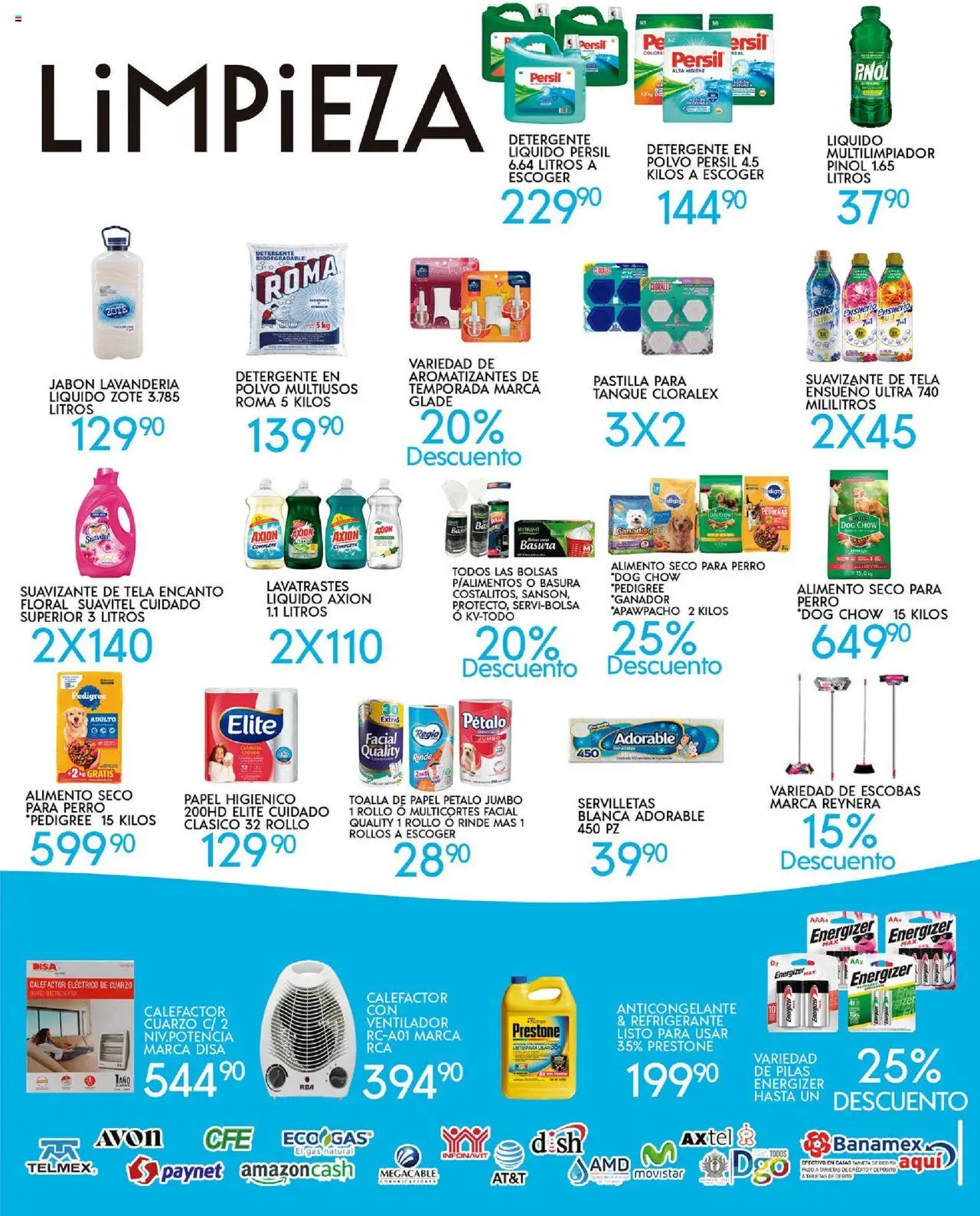 Nuevas ofertas de Alsuper válidas en toda la República Mexicana desde el 14.10.2025. ¡Encuentra las mejores ofertas en Alsuper - Folleto Durango! | Página: 5 | Productos: Ventilador, Polvo, Servilletas, Jabón