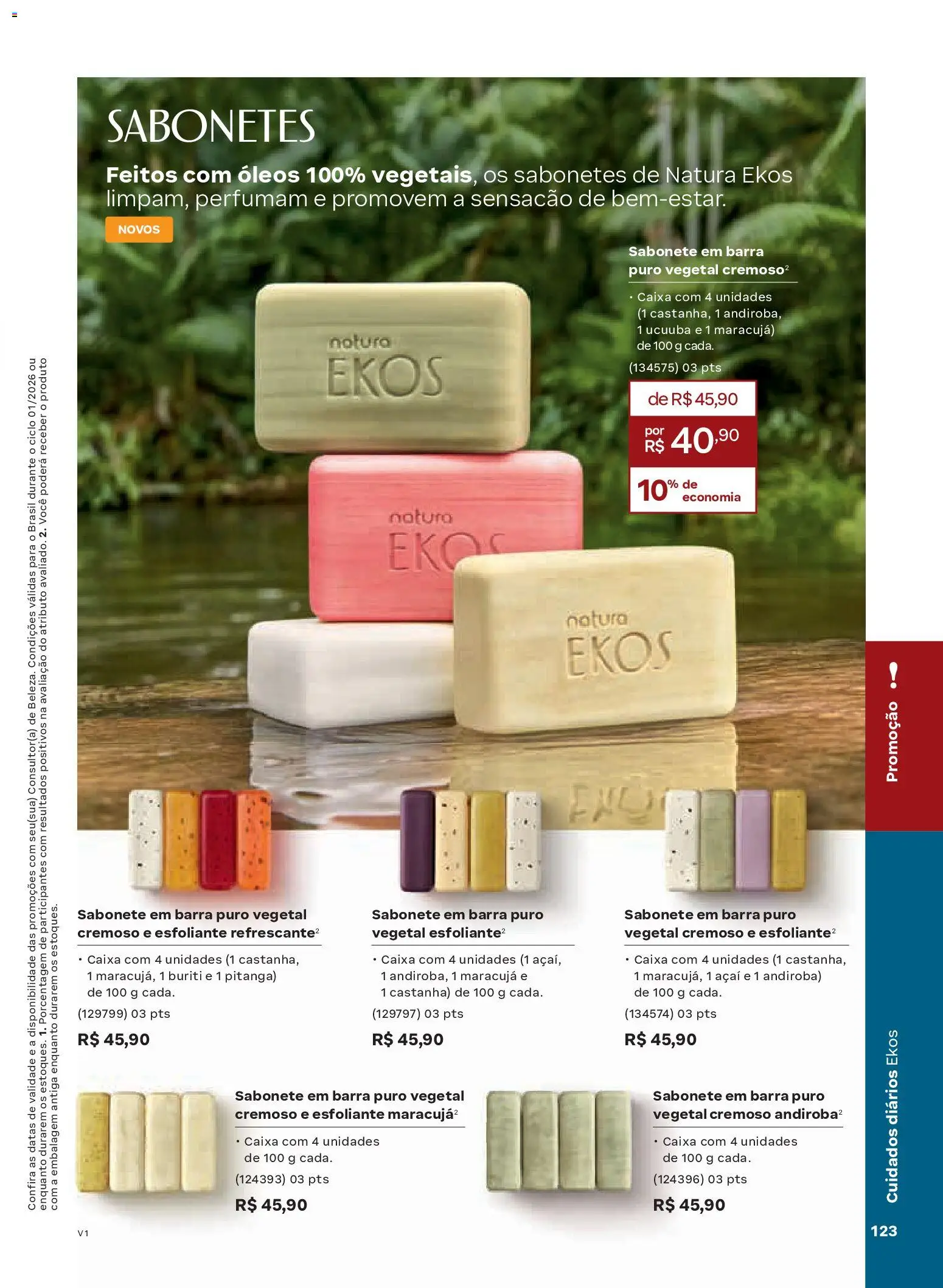 Natura Folheto - válido de 26.12.2025 | Página: 123 | Produtos: Maracujá, Caixa, Sabonete, Açaí