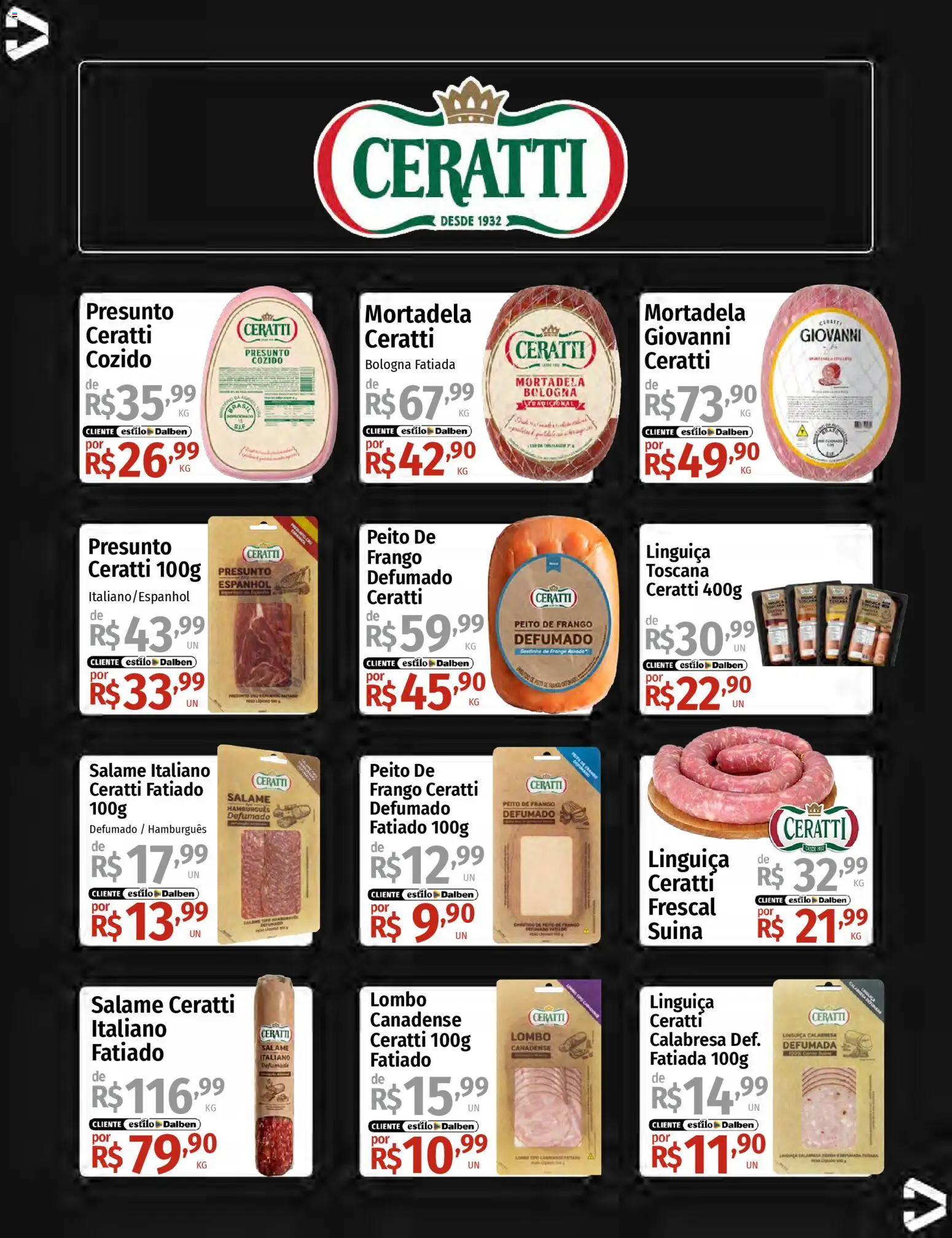 Supermercado Dalben Folheto - válido de 16.03.2026 | Página: 27 | Produtos: Linguiça, Lombo, Salame, Frango