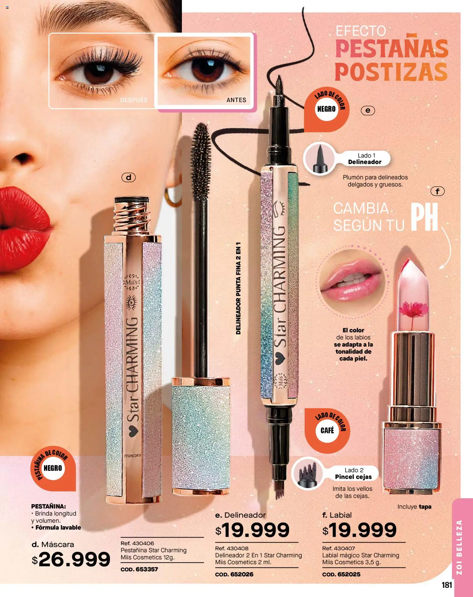 Carmel revista - valida desde el 01.01.2026 | Página: 181 | Productos: Máscara, Delineador, Pestañas postizas, Café