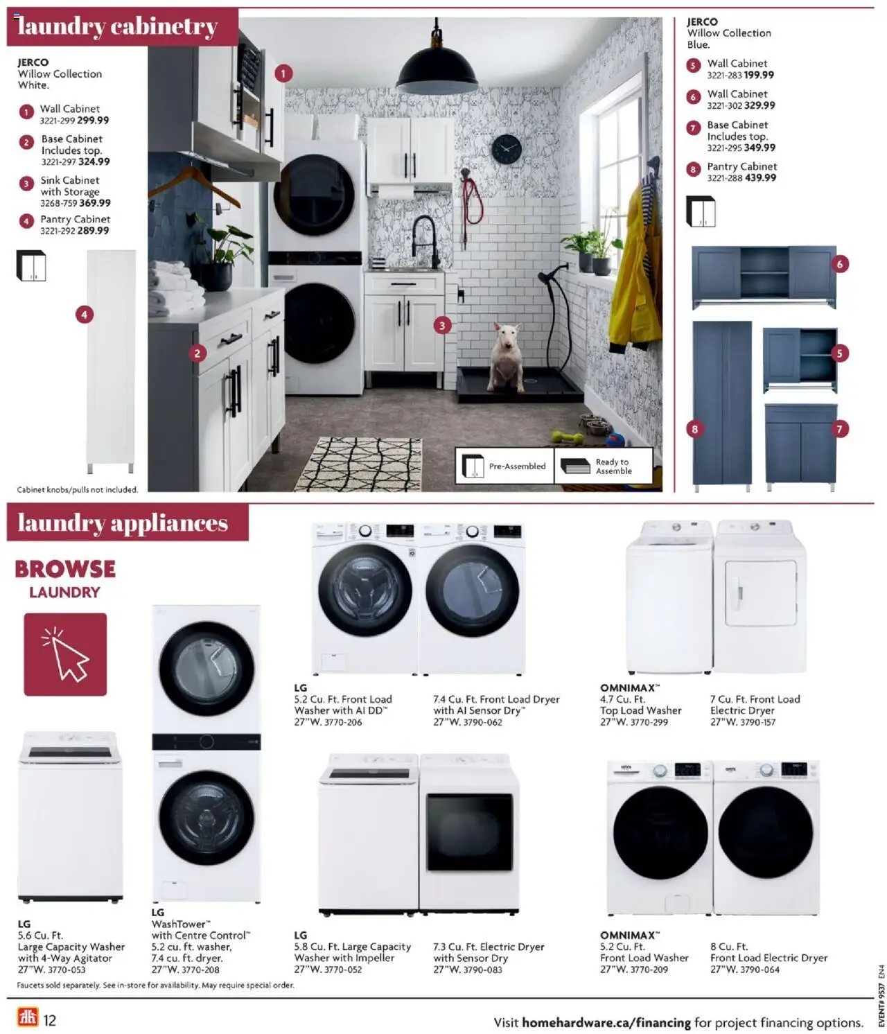 Home Hardware flyer valid from 11.09.2025 | Page: 12 | Products: Dryer, Cabinet