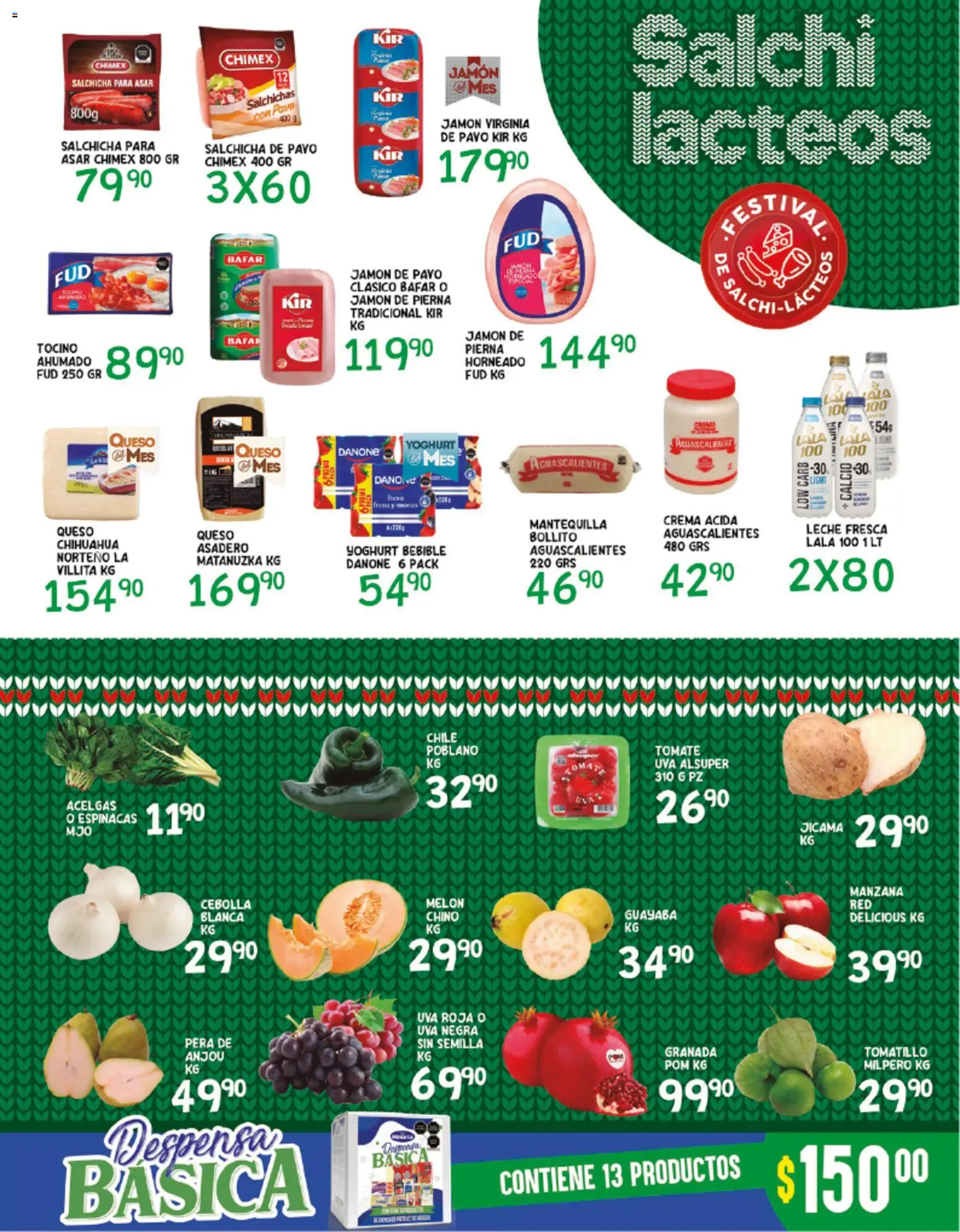 Nuevas ofertas de Alsuper válidas en toda la República Mexicana desde el 21.11.2025. ¡Encuentra las mejores ofertas en Alsuper folleto Zacatecas! | Página: 3 | Productos: Pera, Melón, Tomate, Despensa