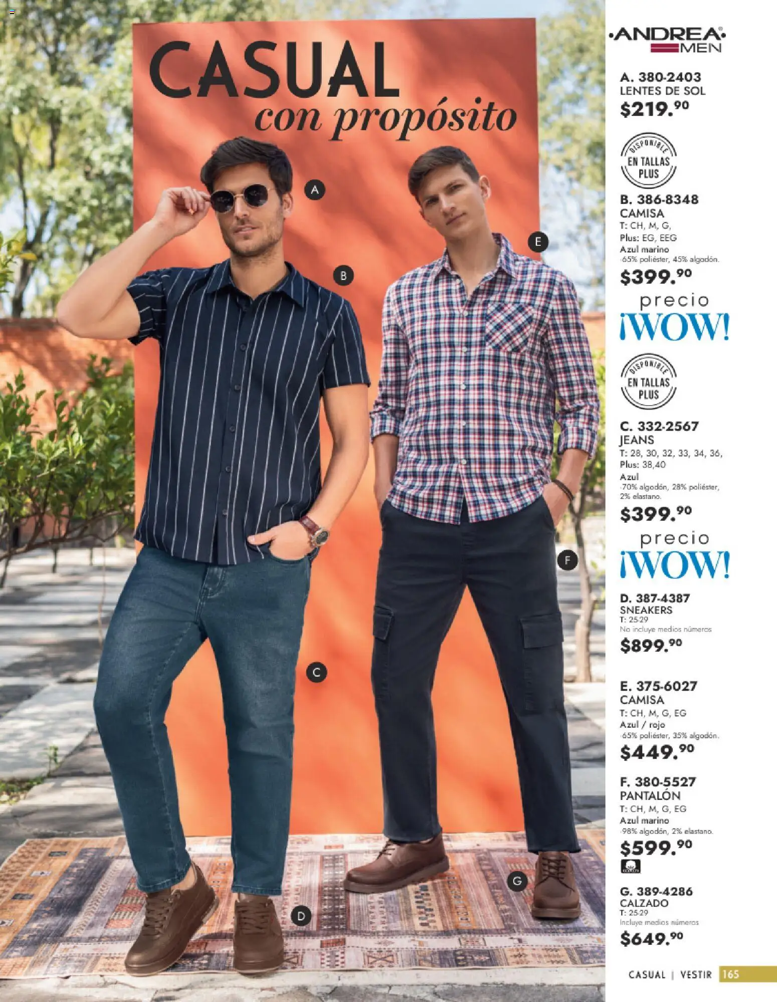 Nuevas ofertas de Andrea válidas en toda la República Mexicana desde el 25.01.2026. ¡Encuentra las mejores ofertas en Andrea catálogo Vestir Caballero ! | Página: 7