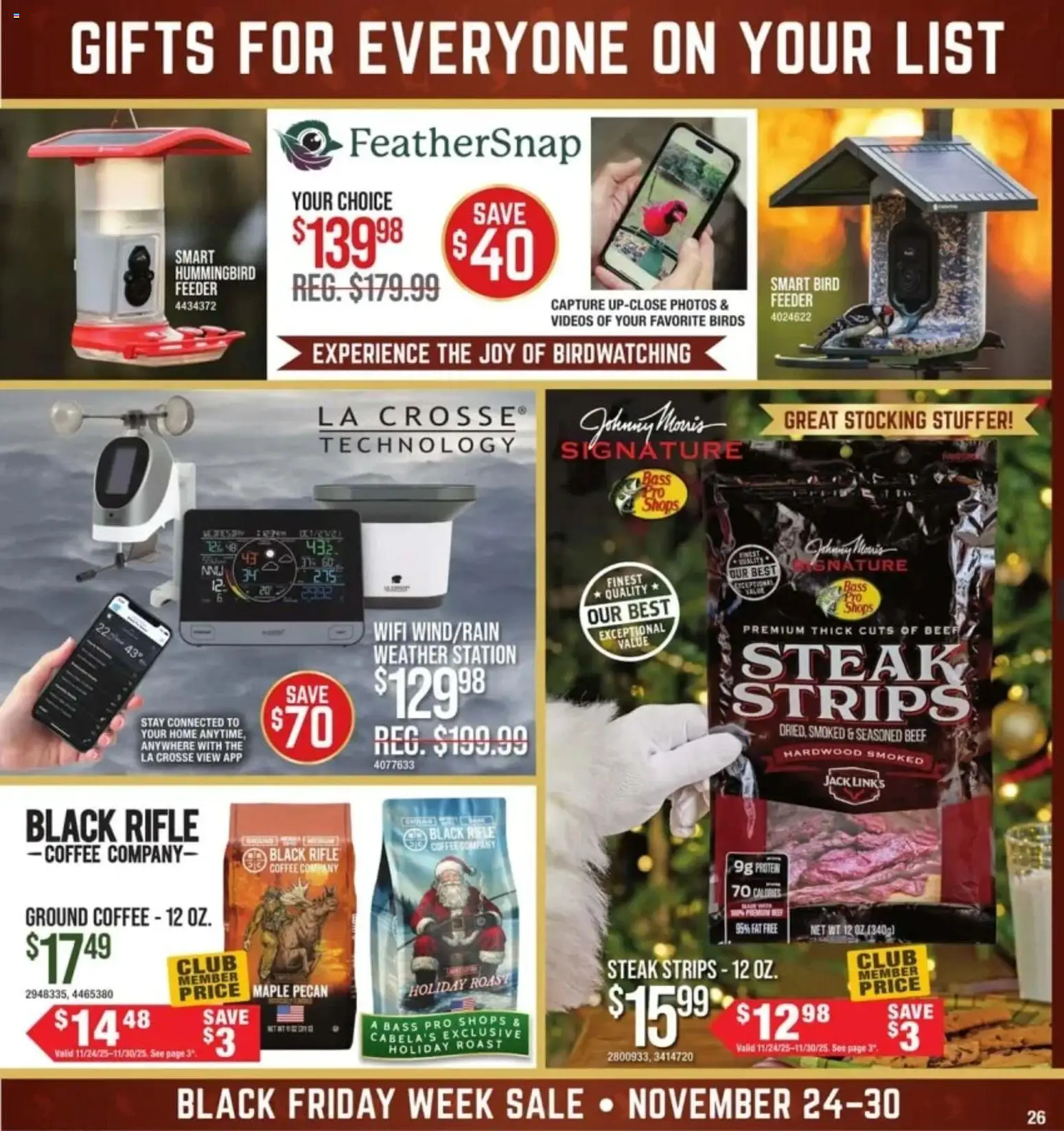 Cabela's Black Friday - valid from 24.11.2025 | Page: 25 | Products: Coffee, Beer, Beef, Weather station