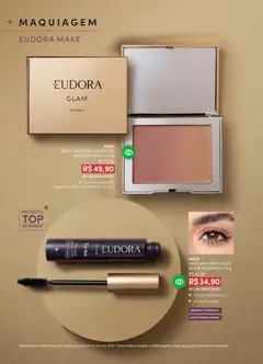 Eudora - Revista 6/2026 - Pré-Visualização do folheto da loja Eudora, válido de 01.04.2026 | Página: 10 | Produtos: Maquiagem, Blush, Máscara para cílios, Bronzer