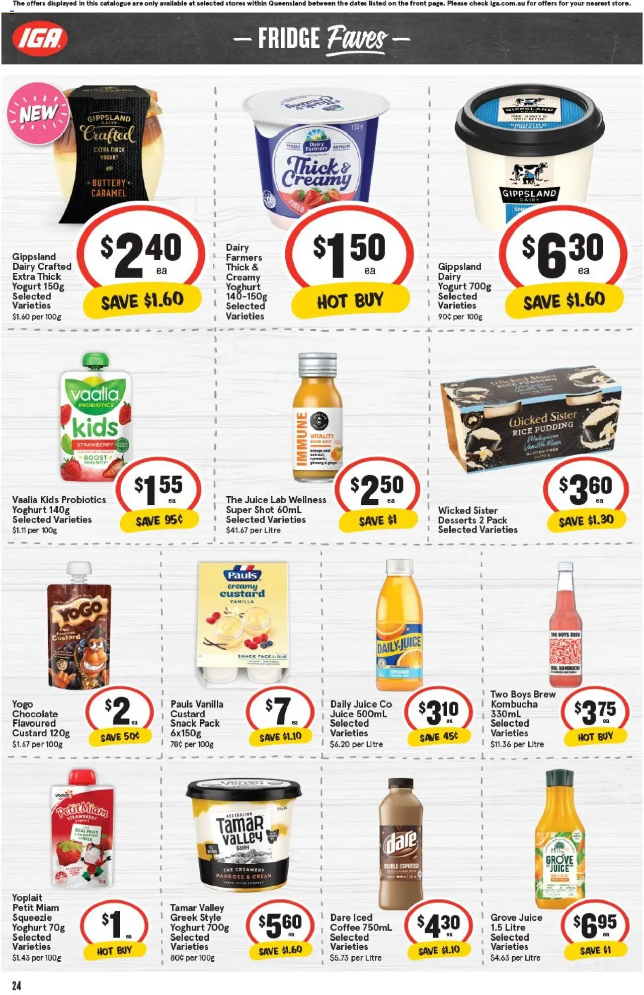 IGA catalogue - valid from 08.10.2025 | Page: 27 | Products: Milk, Coffee, Chocolate, Fridge