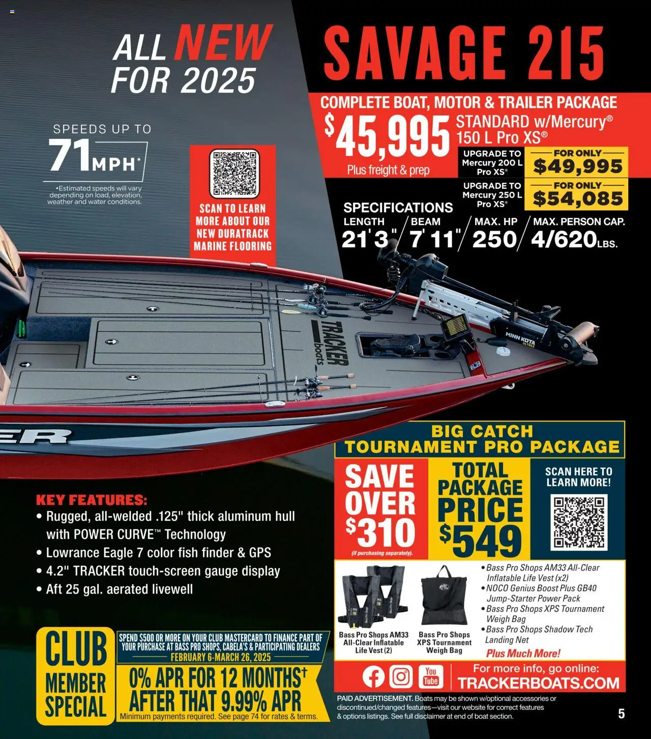 Cabela's Bass Fishing 25 - valid from 03.03.2025 | Page: 5 | Products: Fish, Vest, Water, Bag