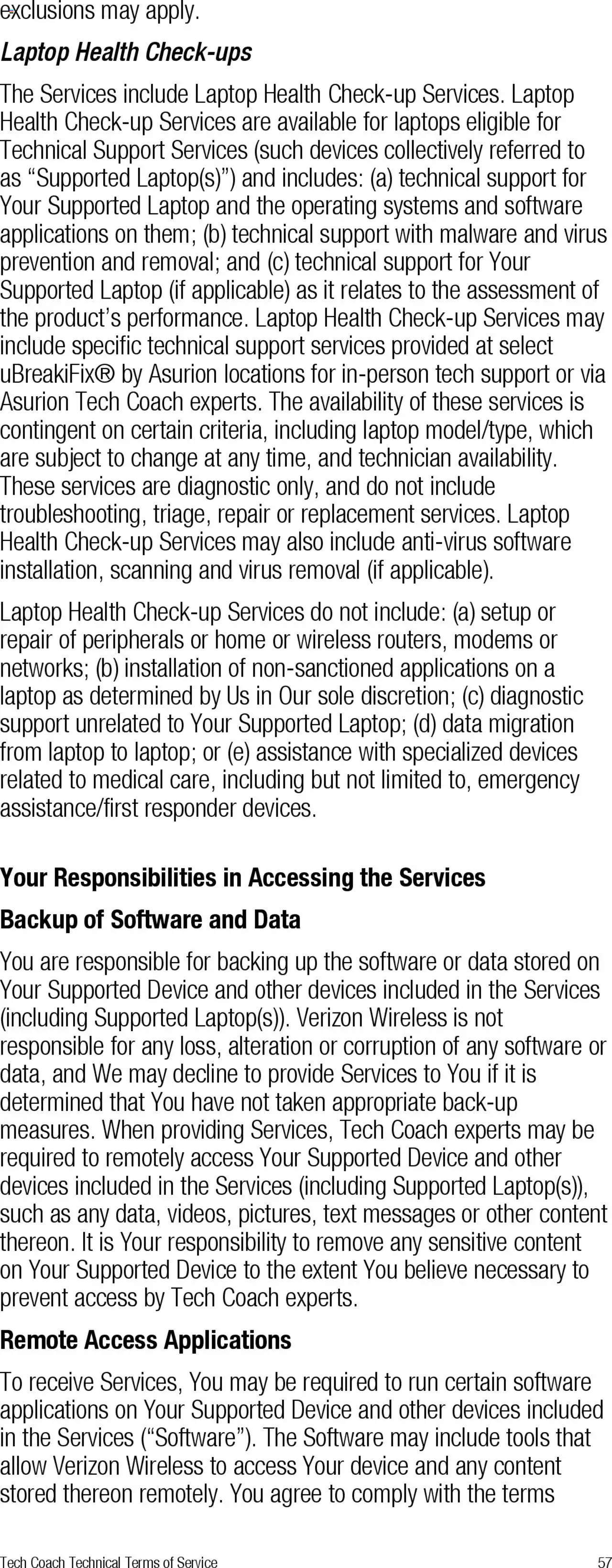 Verizon - Total Mobile Protection for Business and Multi-Devices for Business - valid from 13.03.2025 | Page: 57 | Products: Laptop