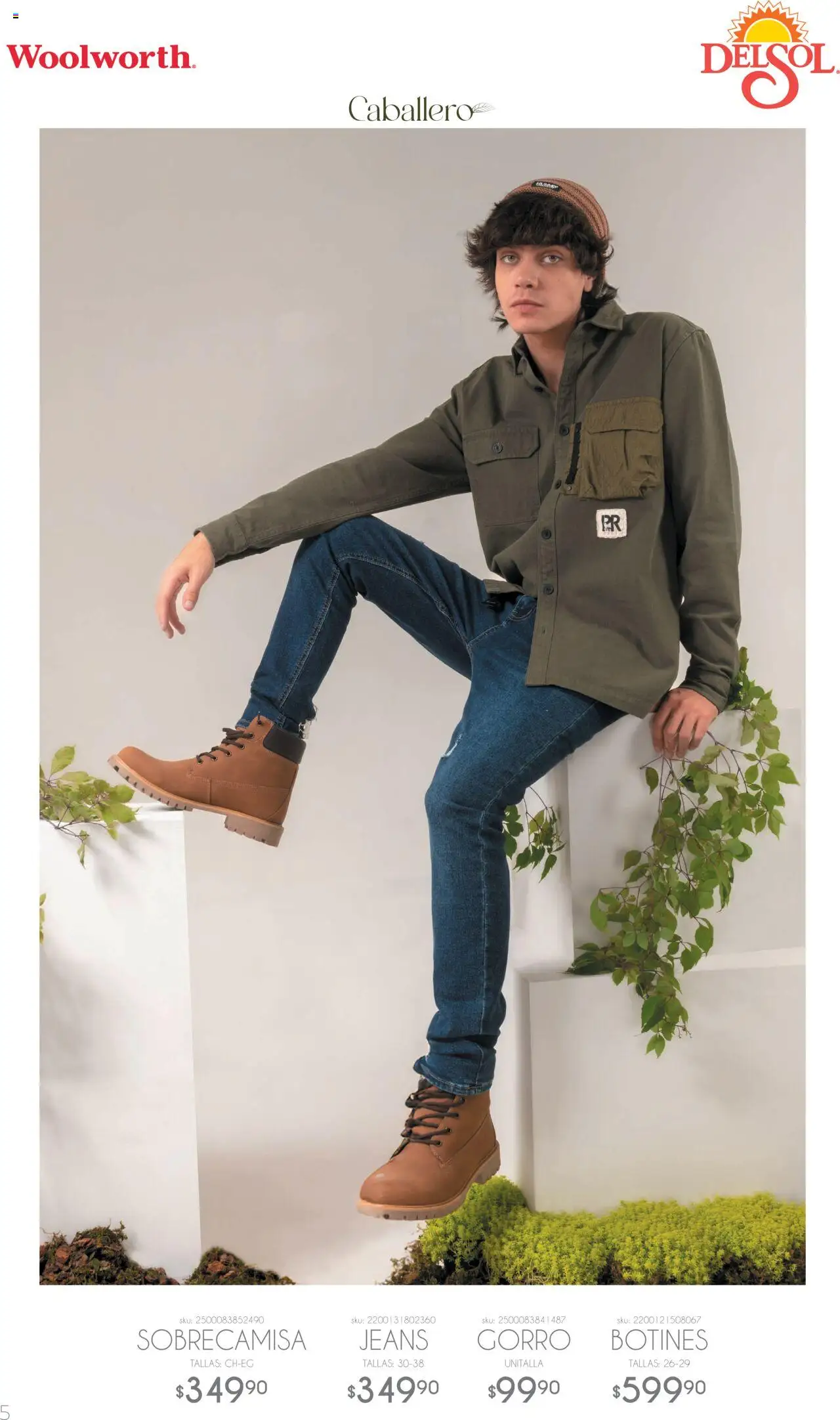 Nuevas ofertas de Del Sol y Woolworth válidas en toda la República Mexicana desde el 02.10.2025. ¡Encuentra las mejores ofertas en Del Sol y Woolworth - Catálogo Luce El Otoño! | Página: 5 | Productos: Tenis, Playera, Bermuda