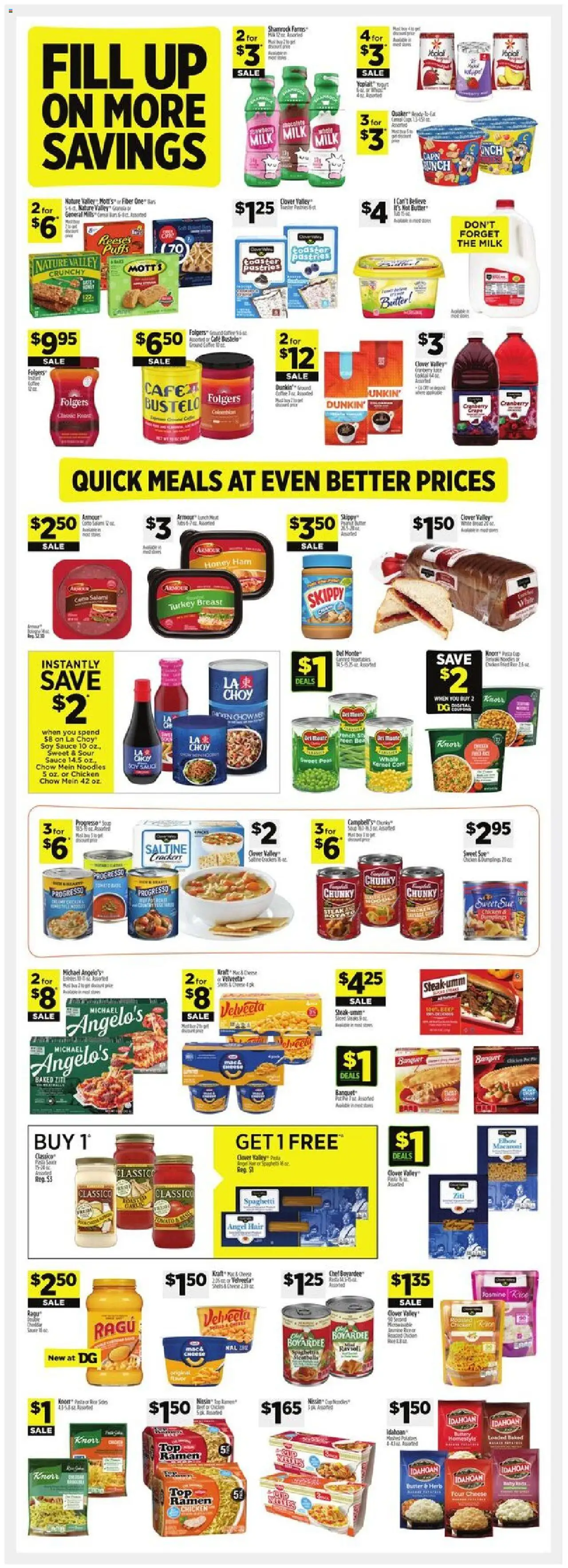 Dollar General Weekly Ad - TX - valid from 21.09.2025 | Page: 4 | Products: Toaster, Butter, Noodles, Pasta