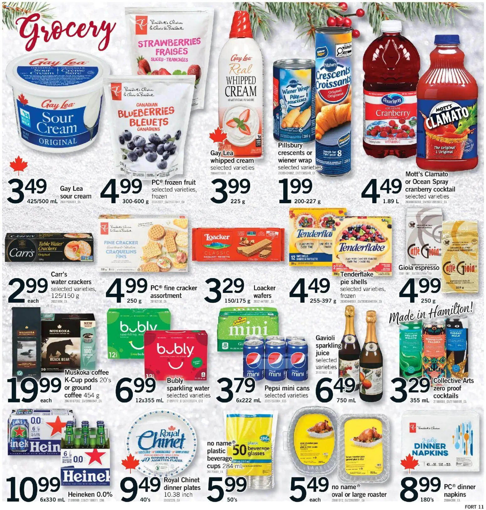 Fortinos flyer valid from 18.12.2025 | Page: 12 | Products: Strawberries, Cream, Milk, Juice