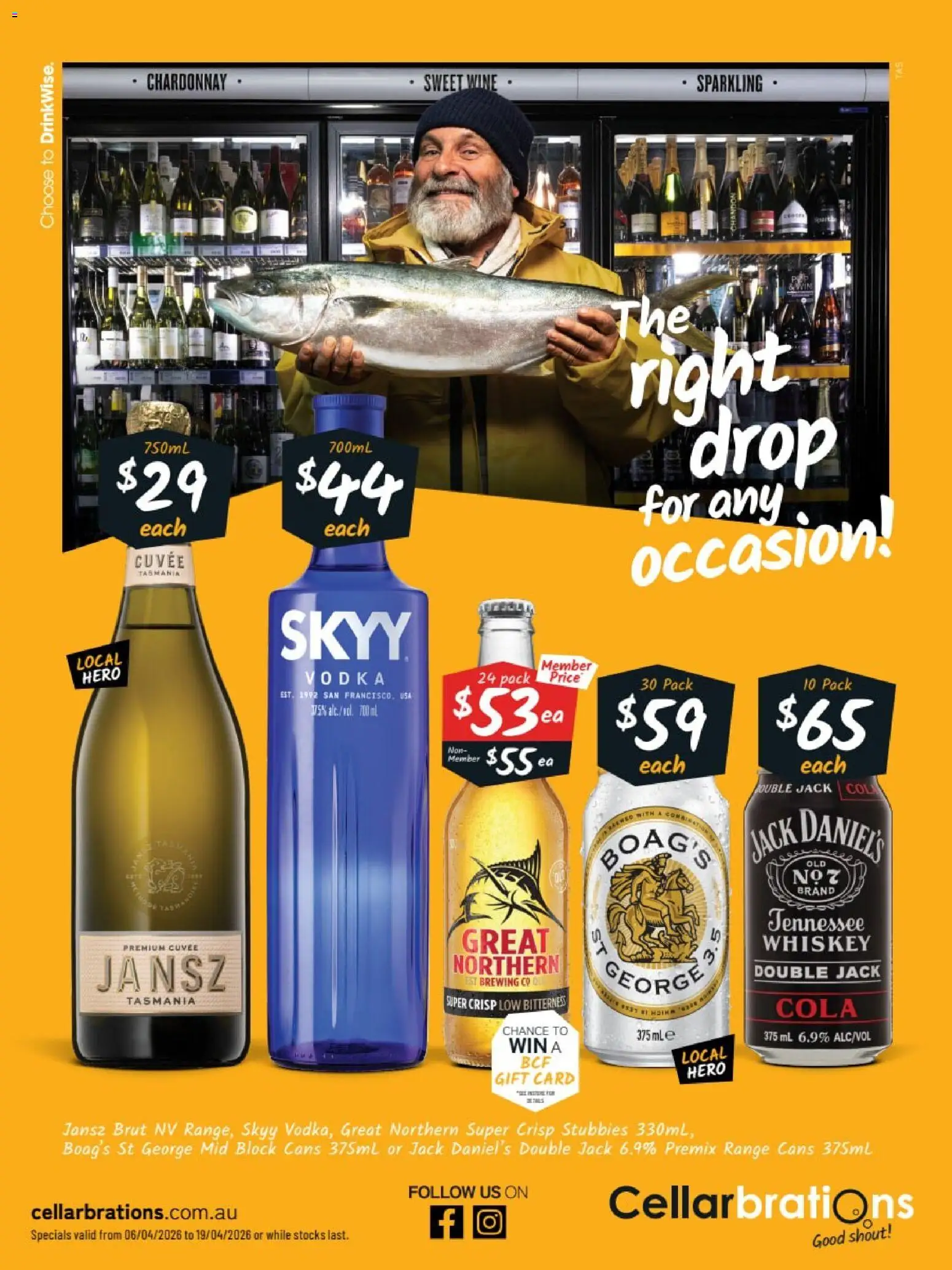 Cellarbrations catalogue - valid from 06.04.2026 | Page: 1 | Products: Wine, Vodka, Whiskey