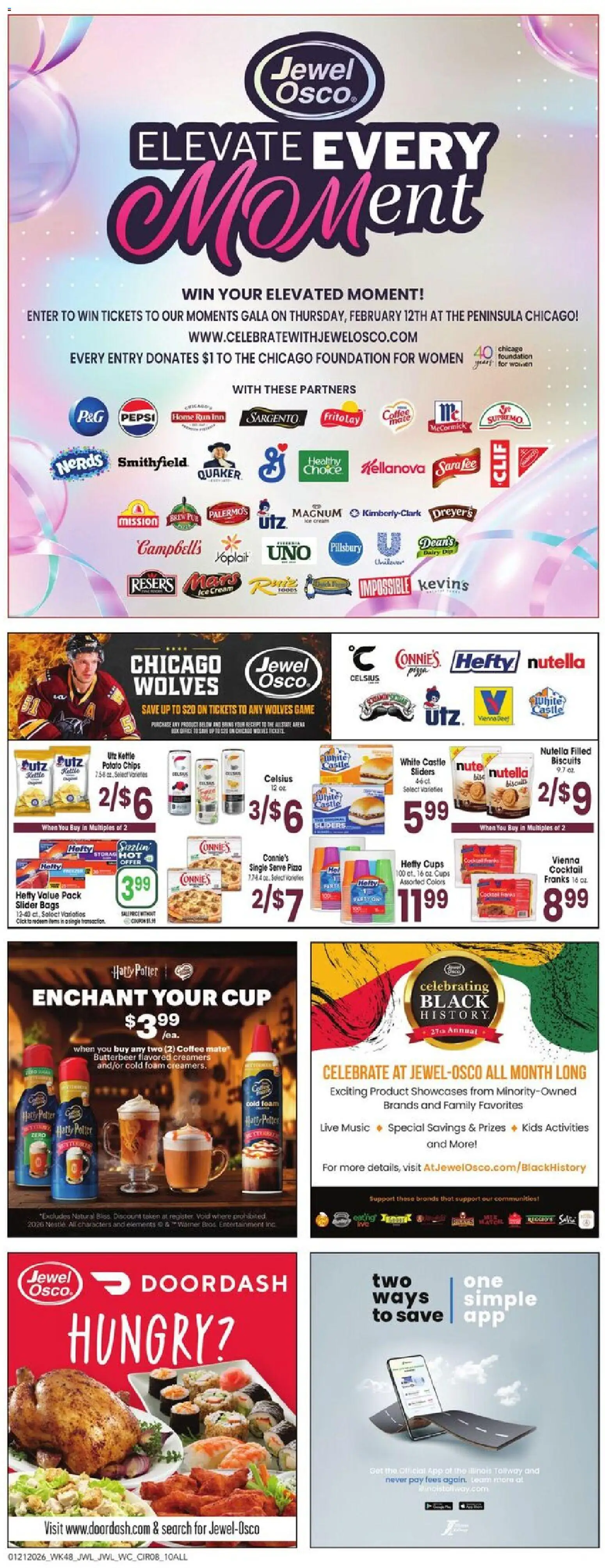 Jewel Osco Weekly Ad - valid from 21.01.2026 | Page: 8 | Products: Pizza, Chips, Ice cream, Game
